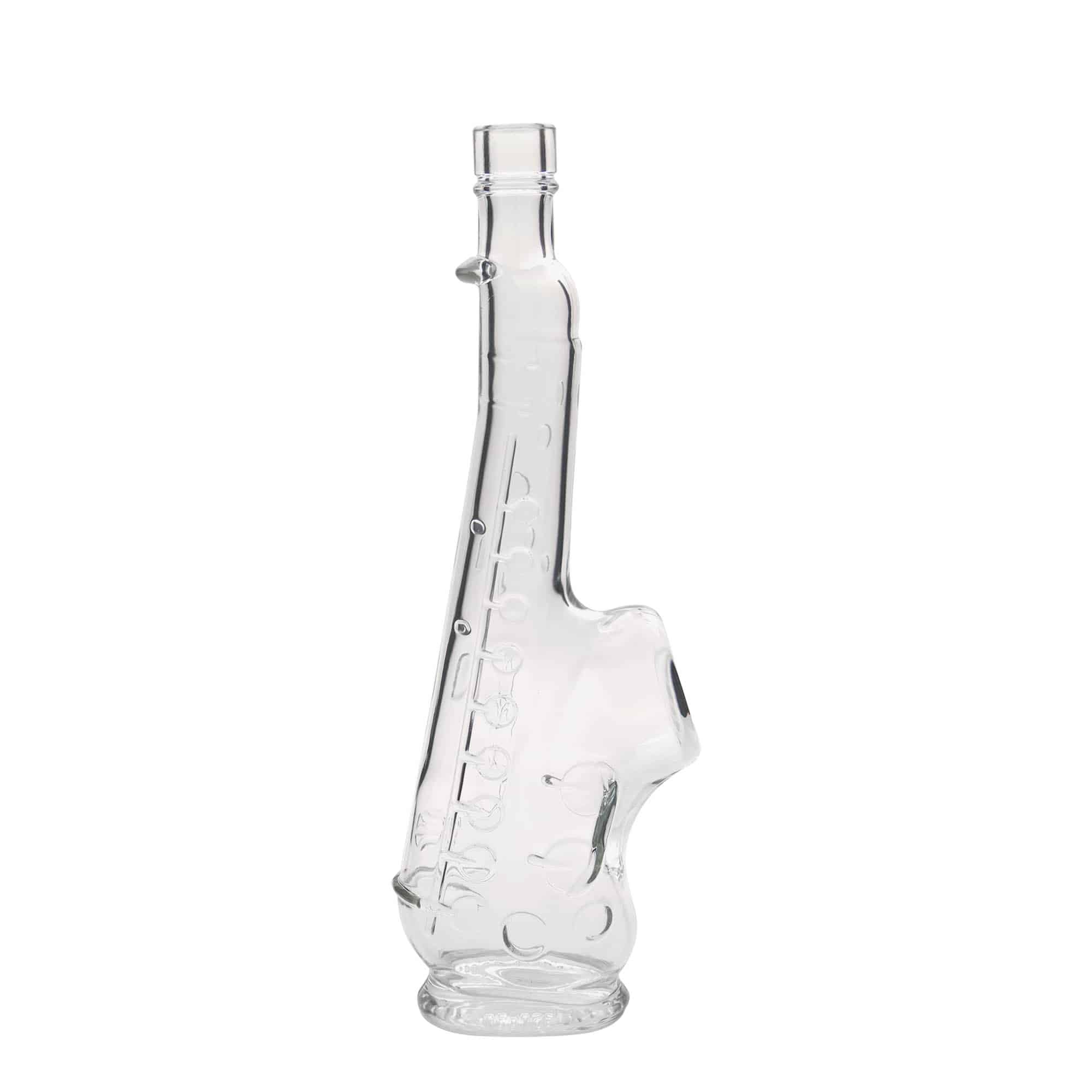 500 ml glass bottle 'Saxophone', opening: cork