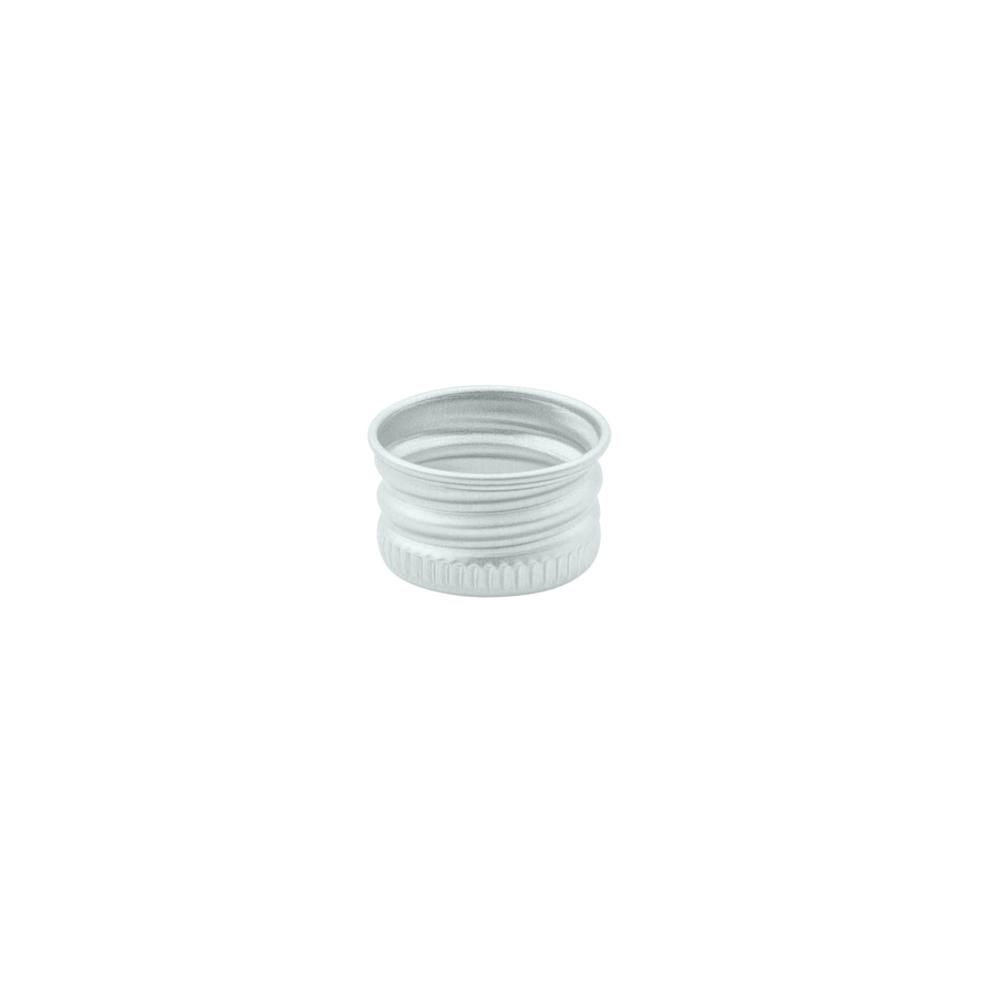 Screw cap, metal, silver, for opening: 18/410