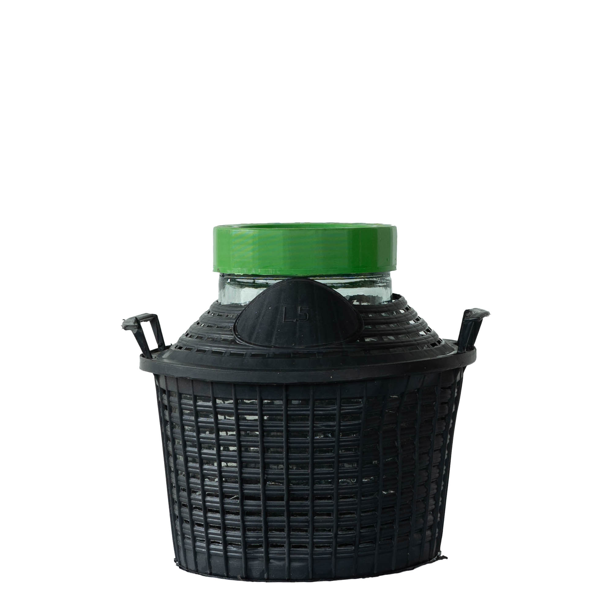 5 l wide-neck glass balloon bottle, opening: screw cap 5 l wide-neck glass balloon bottle, opening: screw cap