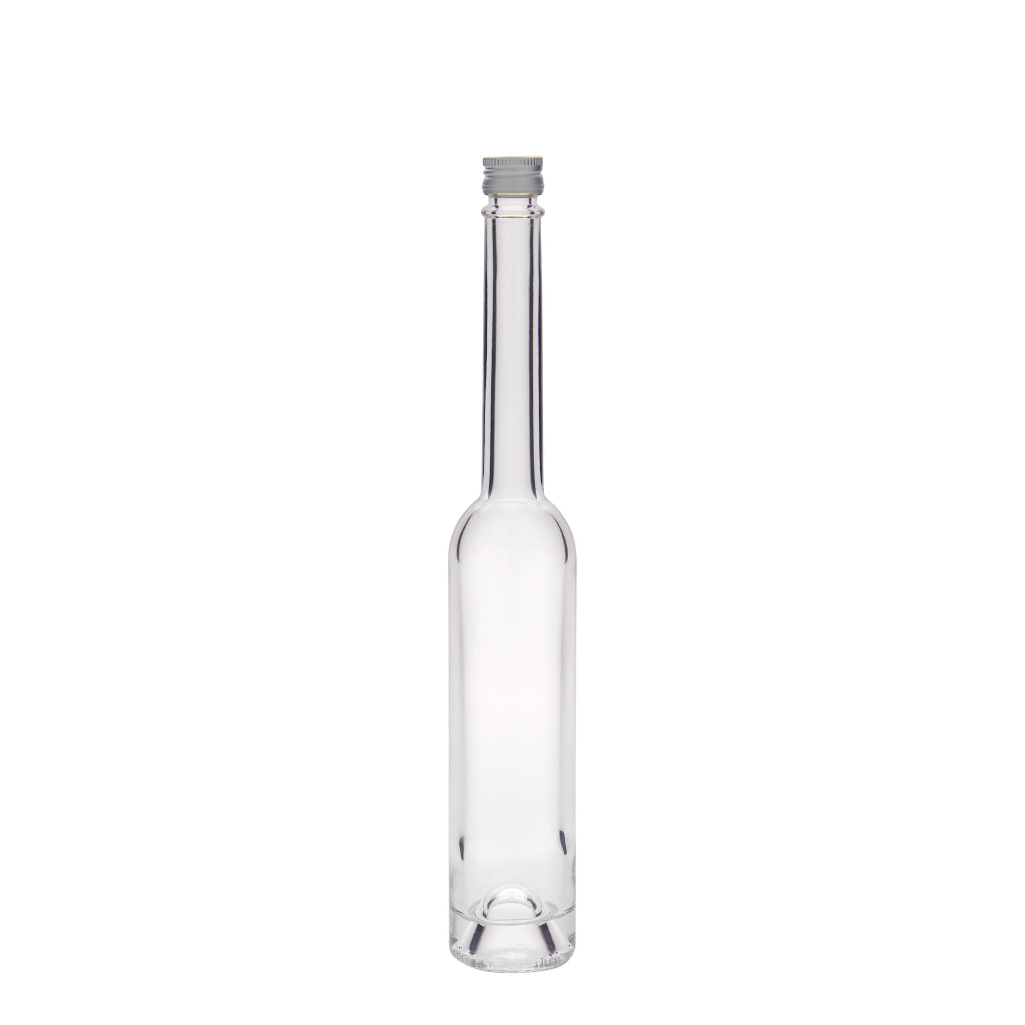 100 ml glass bottle 'Platina', opening: PP 18 100 ml glass bottle 'Platina', opening: PP 18