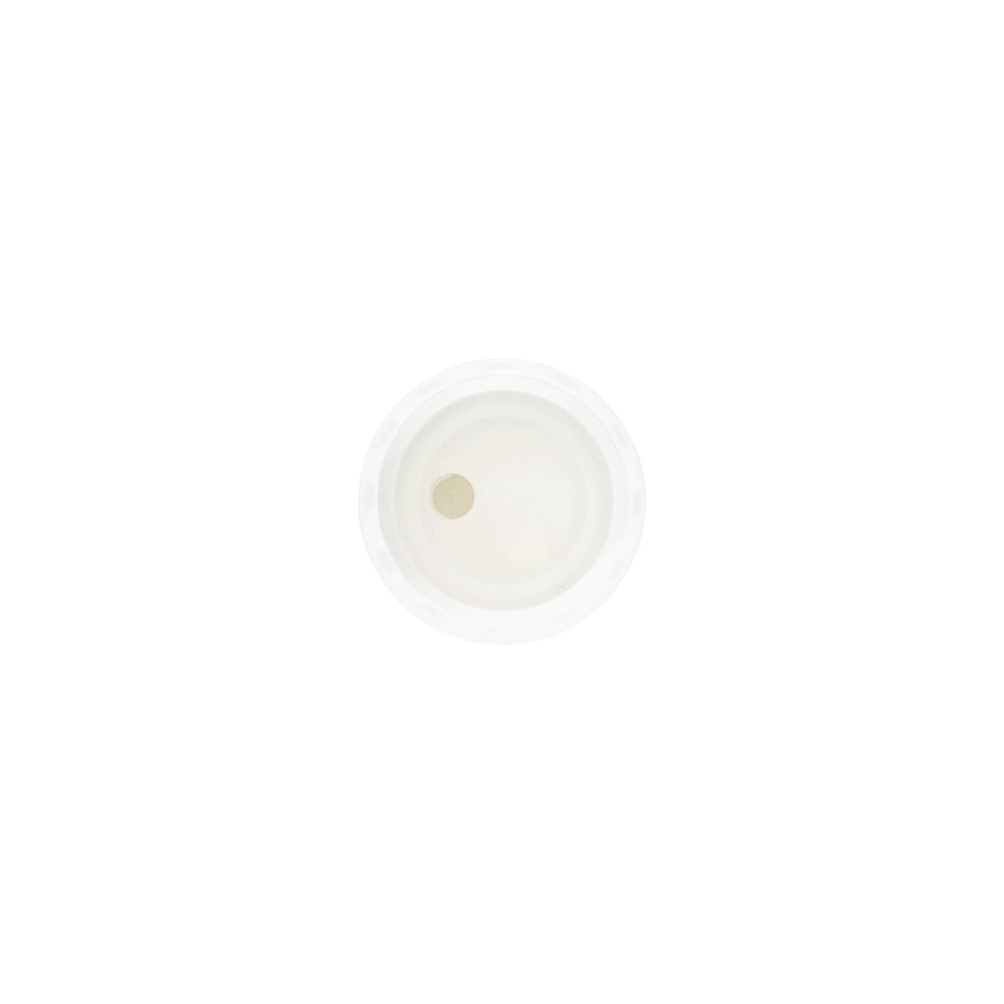 Screw cap Disc Top, PP plastic, white, for opening: 20/410