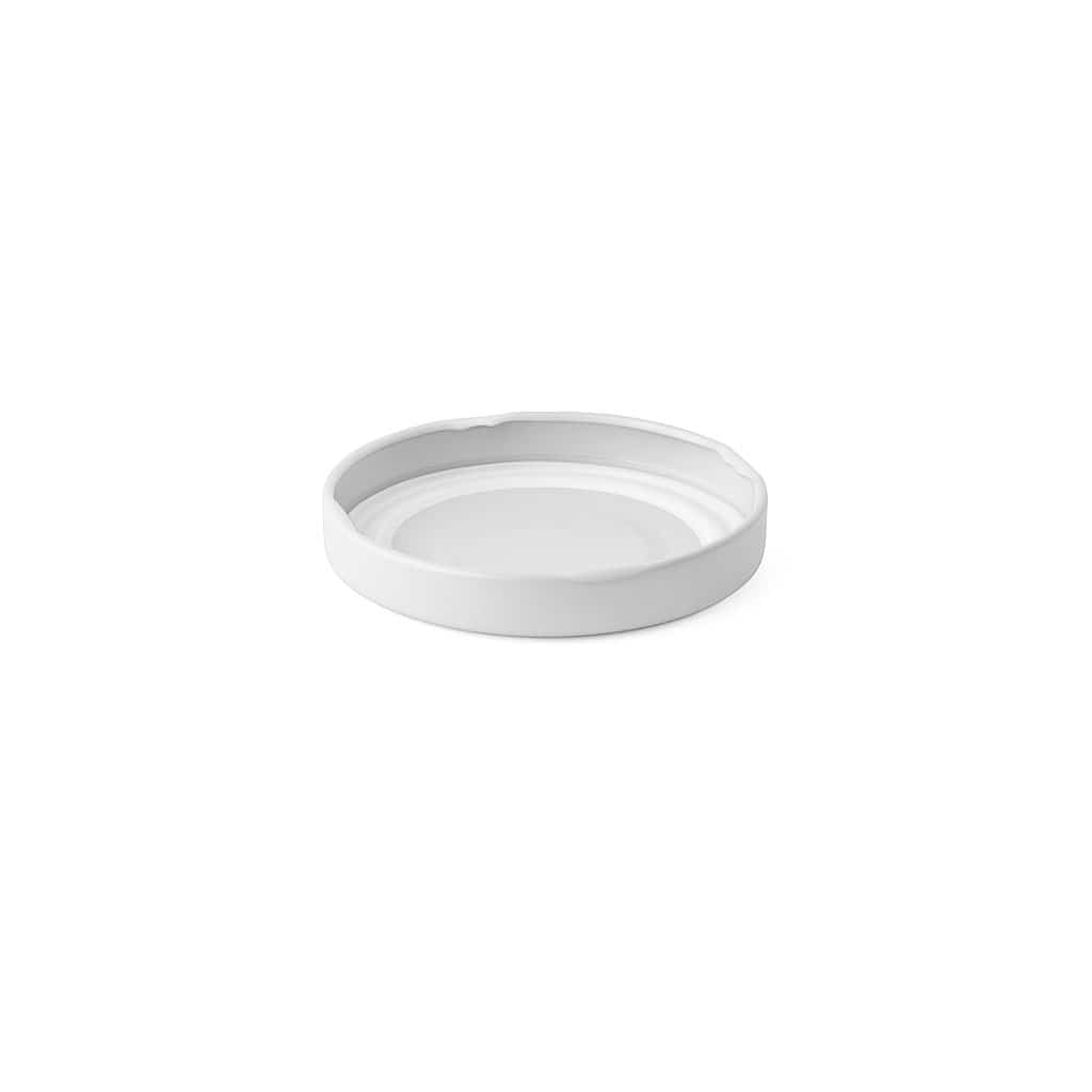 Twist-off lid, tinplate, white, for opening: TO 48 Twist-off lid, tinplate, white, for opening: TO 48