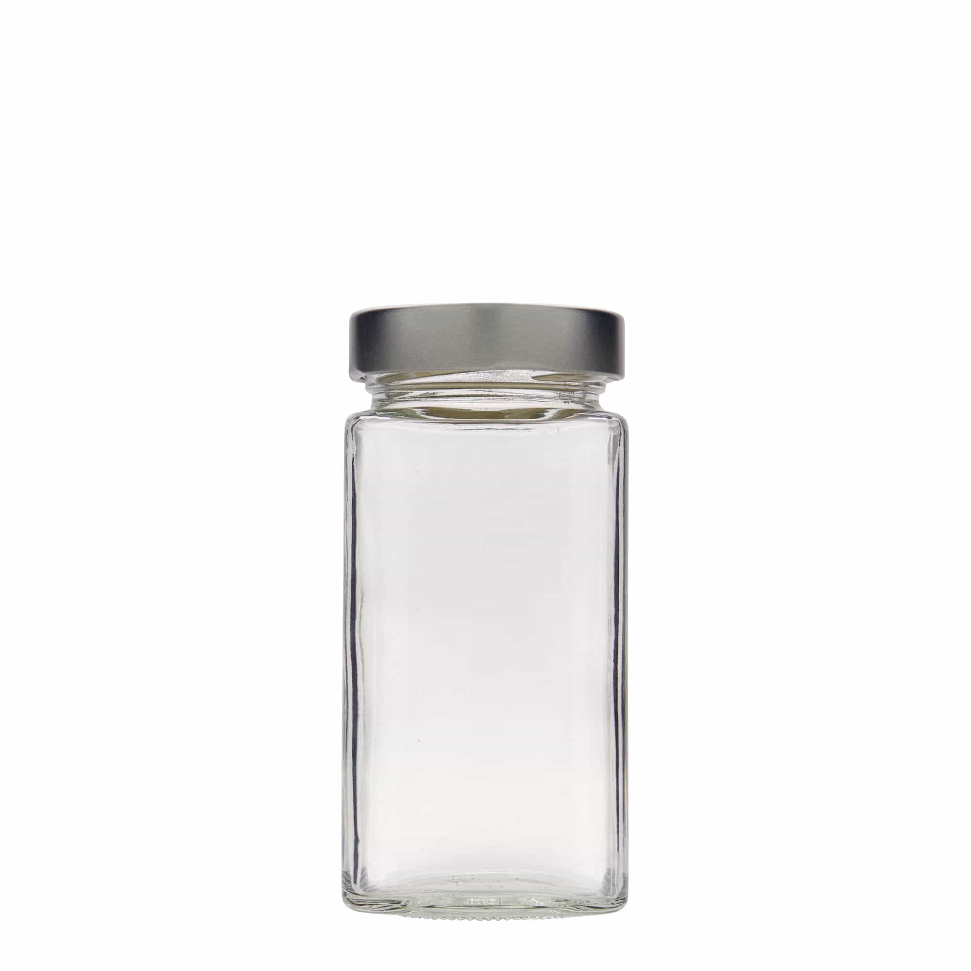 314 ml square jar 'Funny', closure: deep twist off (DTO 58)