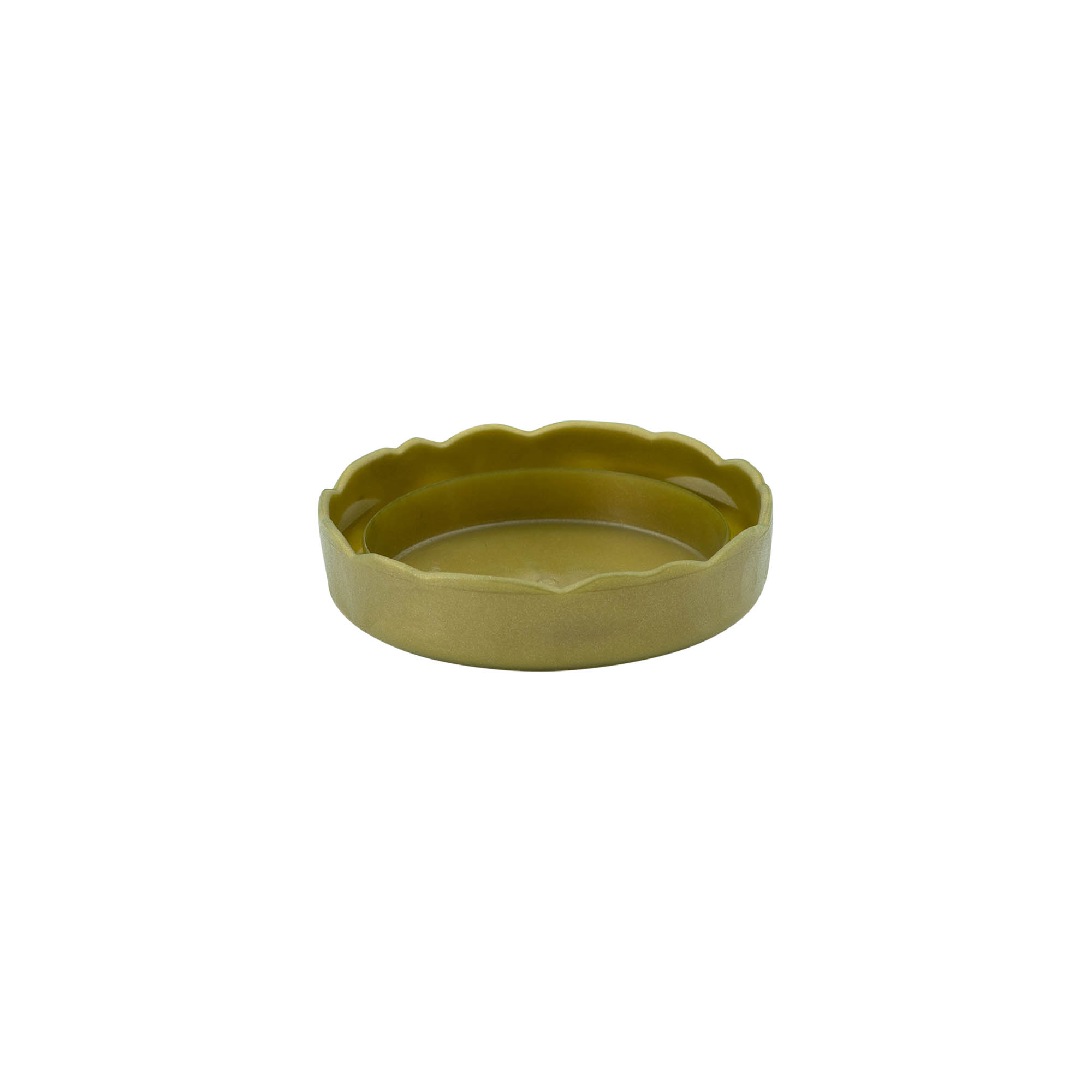 Slip lid for narrow-neck ceramic pot, HDPE plastic, gold Slip lid for narrow-neck ceramic pot, HDPE plastic, gold