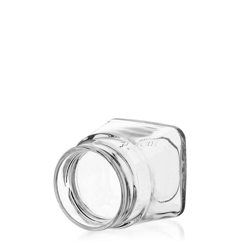 106 ml square glass ‘Luxor’, opening: Deep-Twist-off (DTO 58)