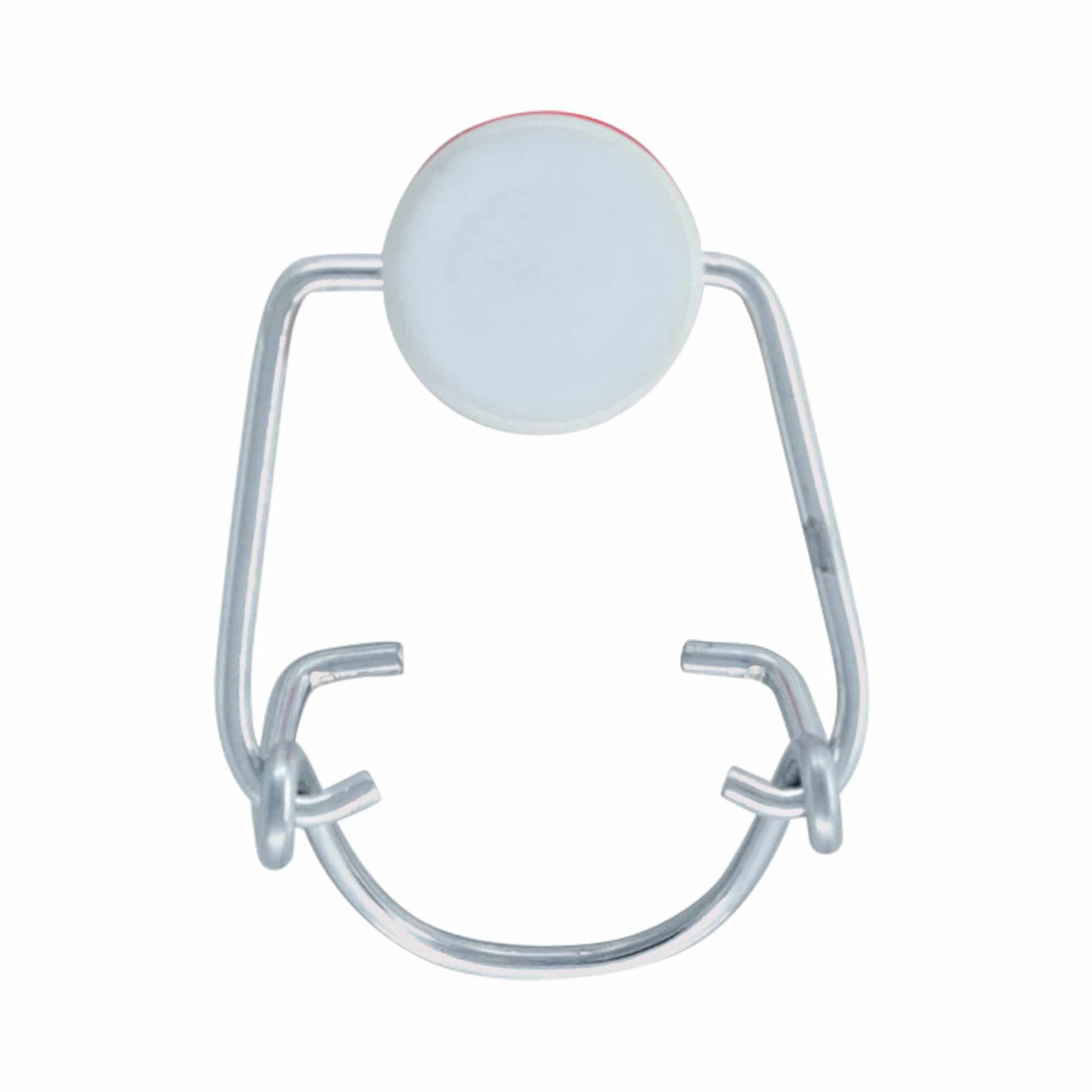 Standard clamp closure, plastic, red-white