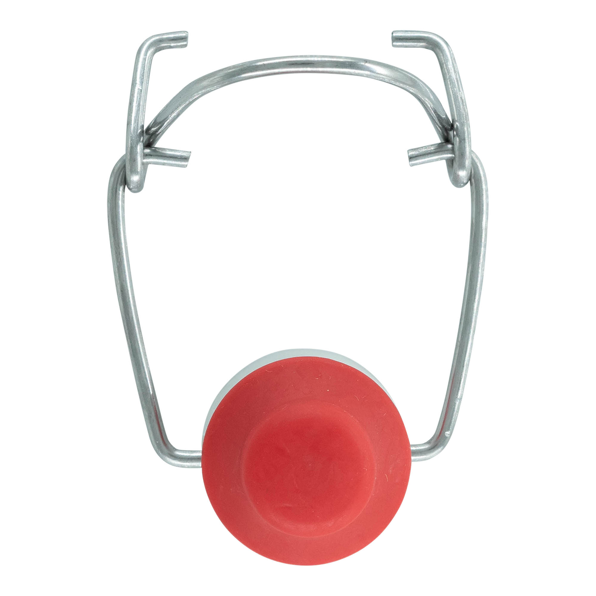 Toggle clasp special size, plastic, red-white Toggle clasp special size, plastic, red-white