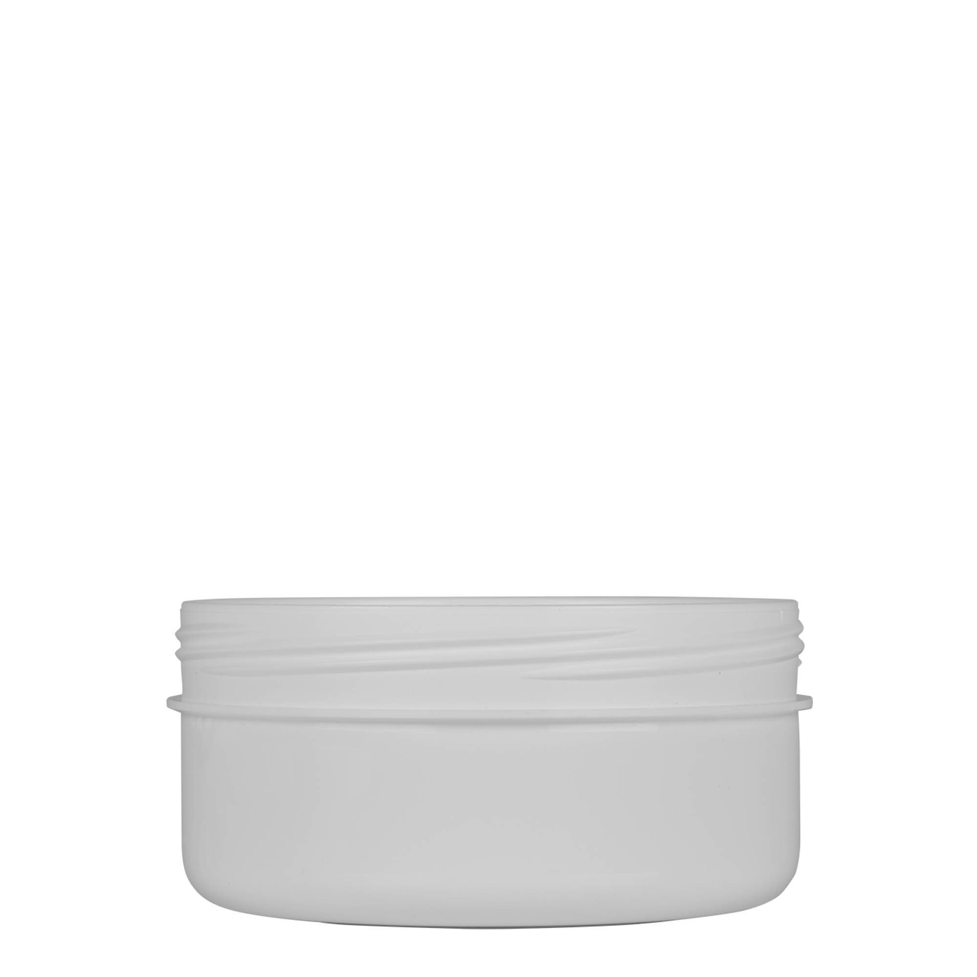 250 ml plastic jar 'White Line', PP, white, opening: screw cap