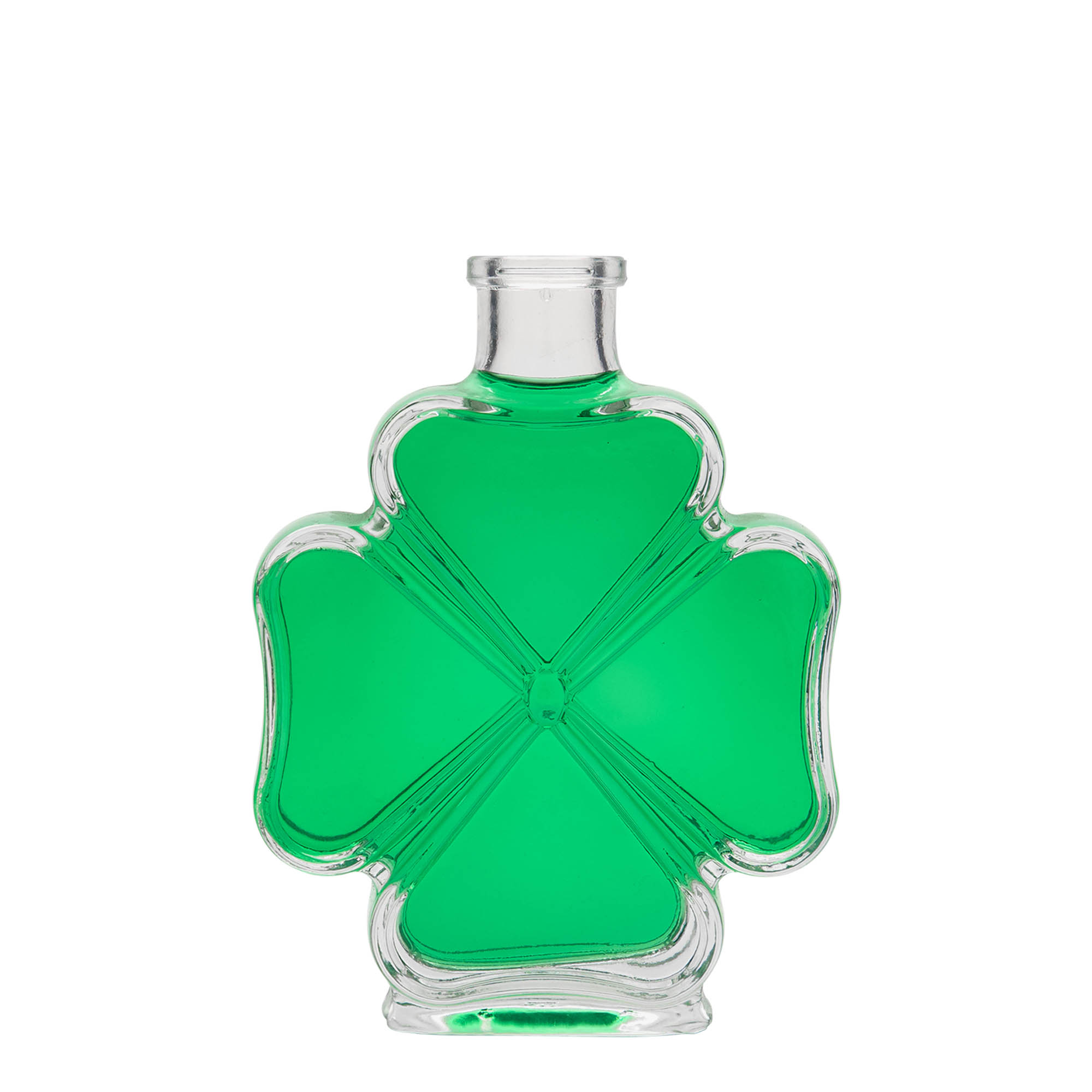 200 ml glass bottle 'Cloverleaf', opening: cork
