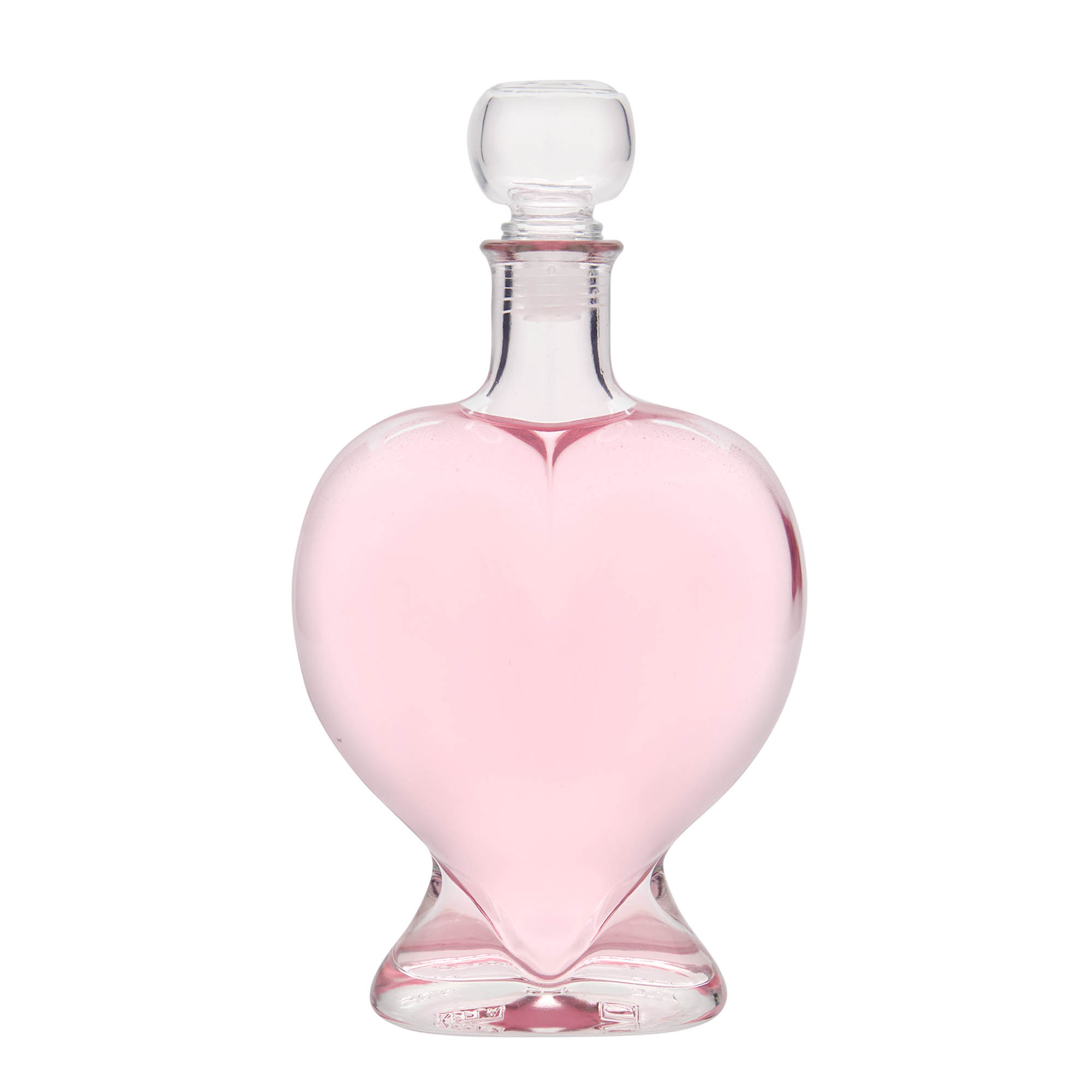 500 ml glass bottle ‘Heart’, opening: cork
