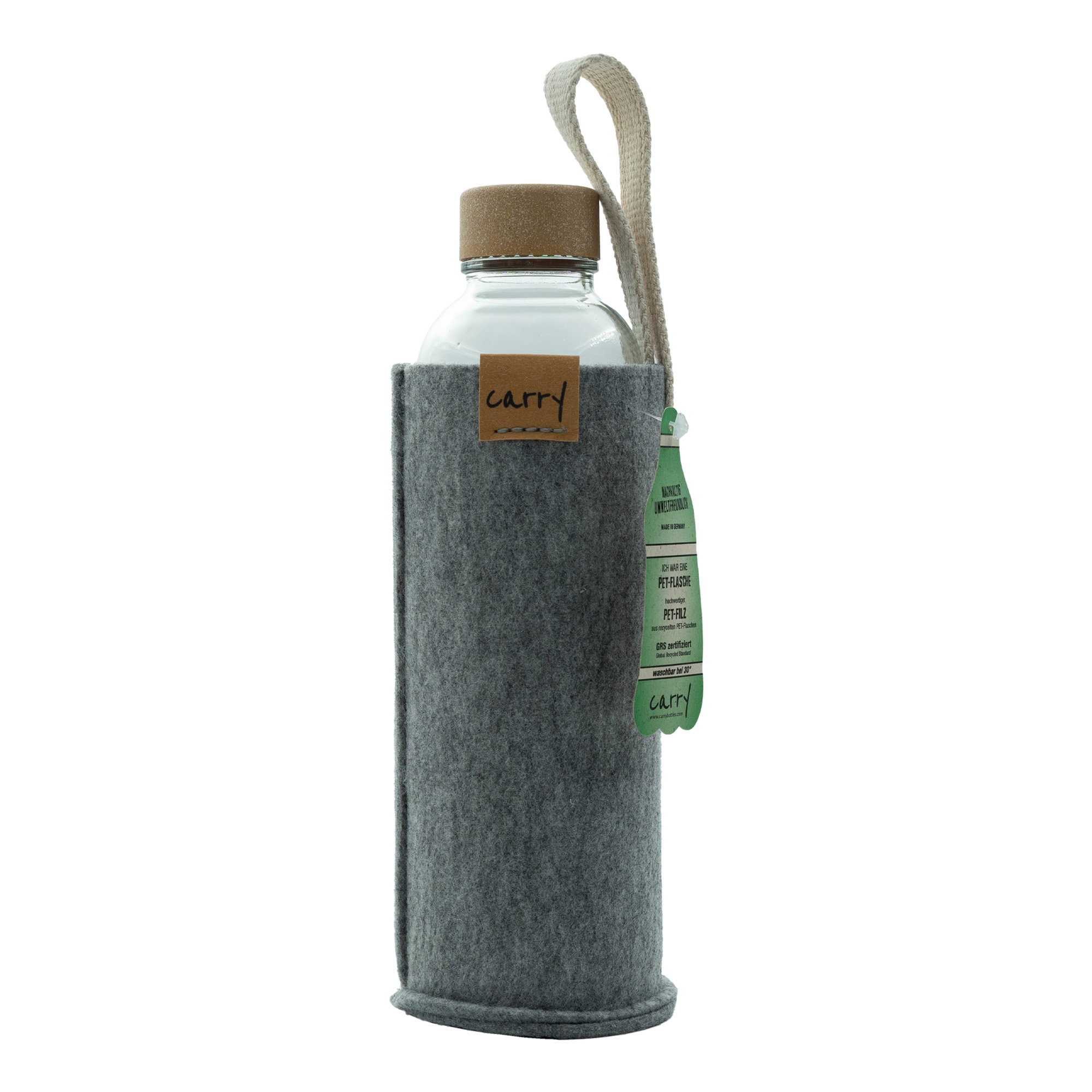 CARRY Sleeve, textile, grey CARRY Sleeve, textile, grey