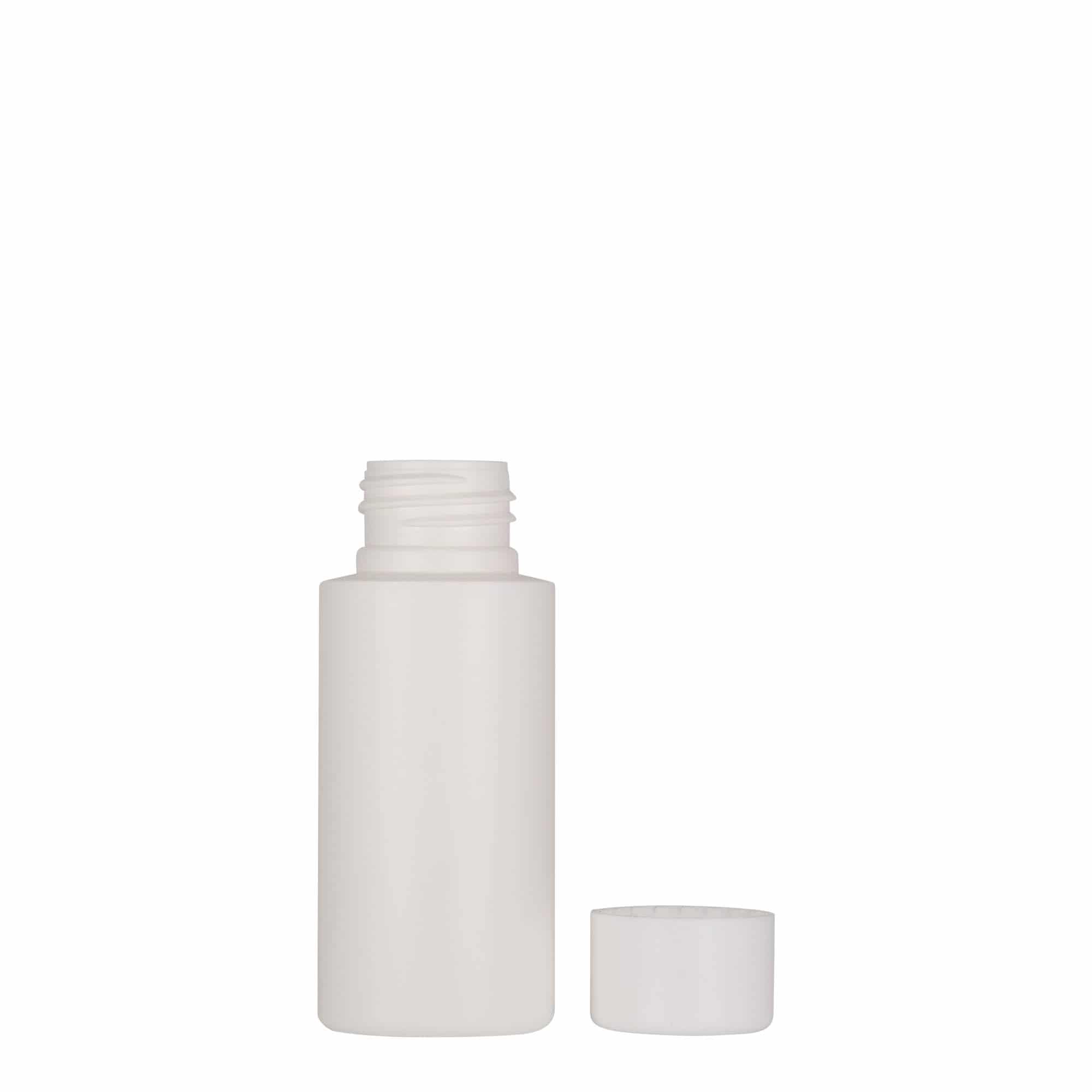 50 ml plastic bottle 'Pipe', HDPE, white, closure: GPI 24/410
