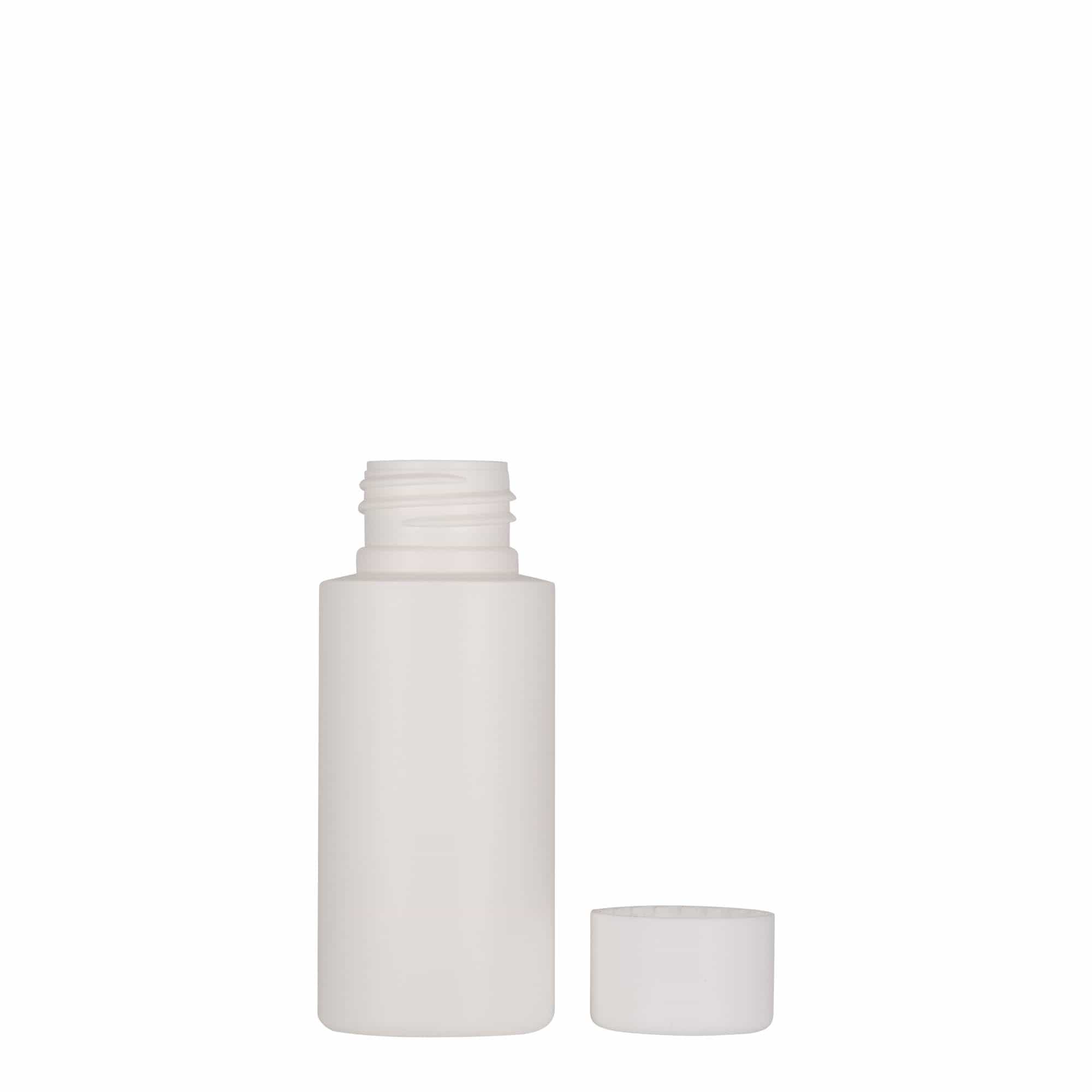 50 ml plastic bottle ‘Pipe’, HDPE, white, opening: 24/410