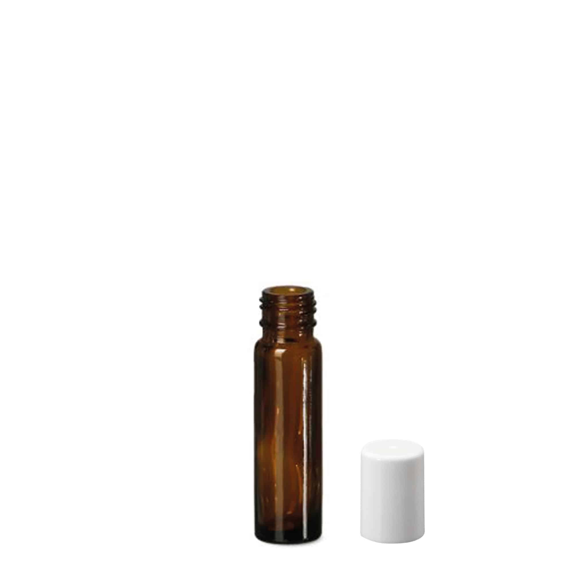 10 ml roll-on bottle, glass, brown, opening: screw cap