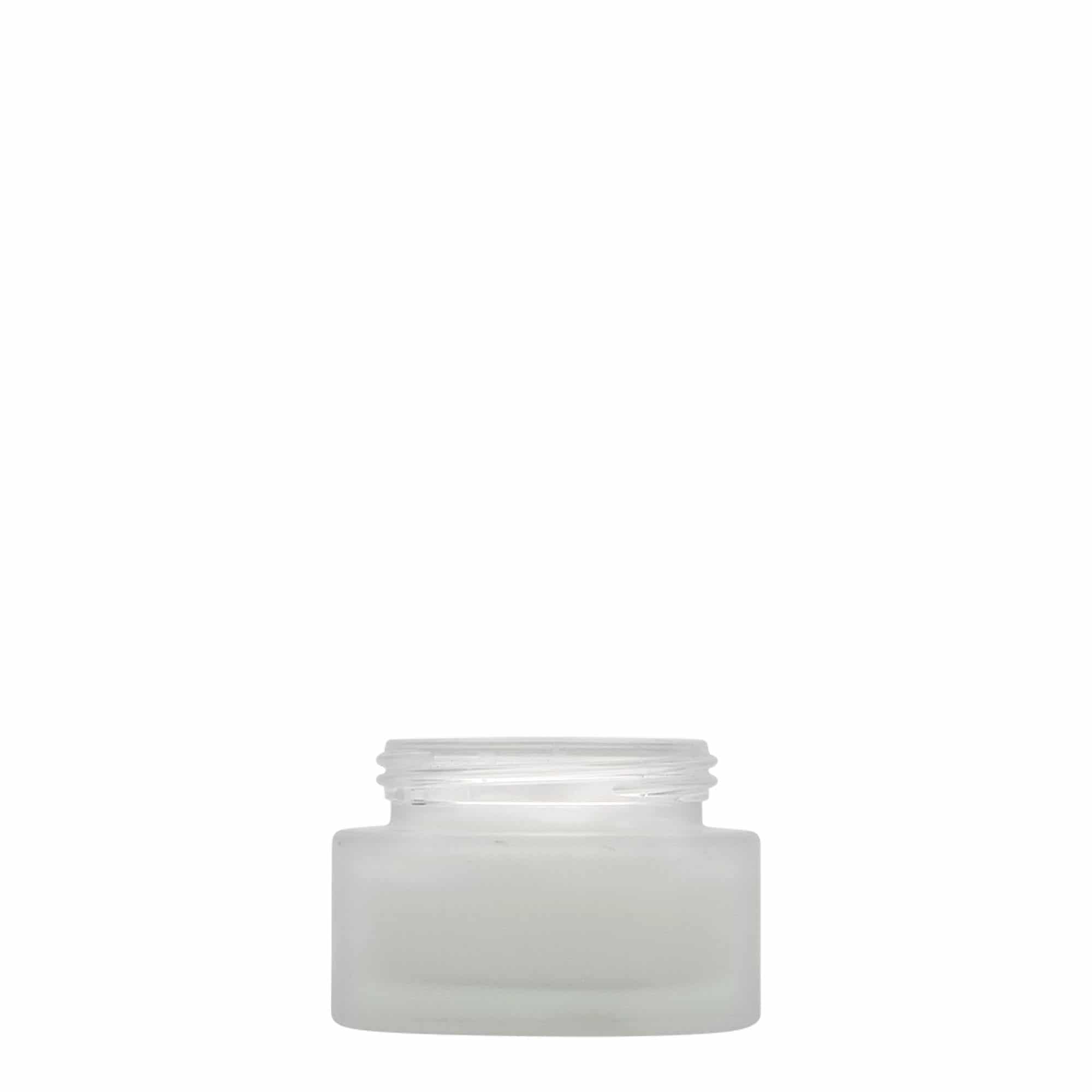30 ml jar 'Platinum Edition', glass, frosted, opening: screw cap