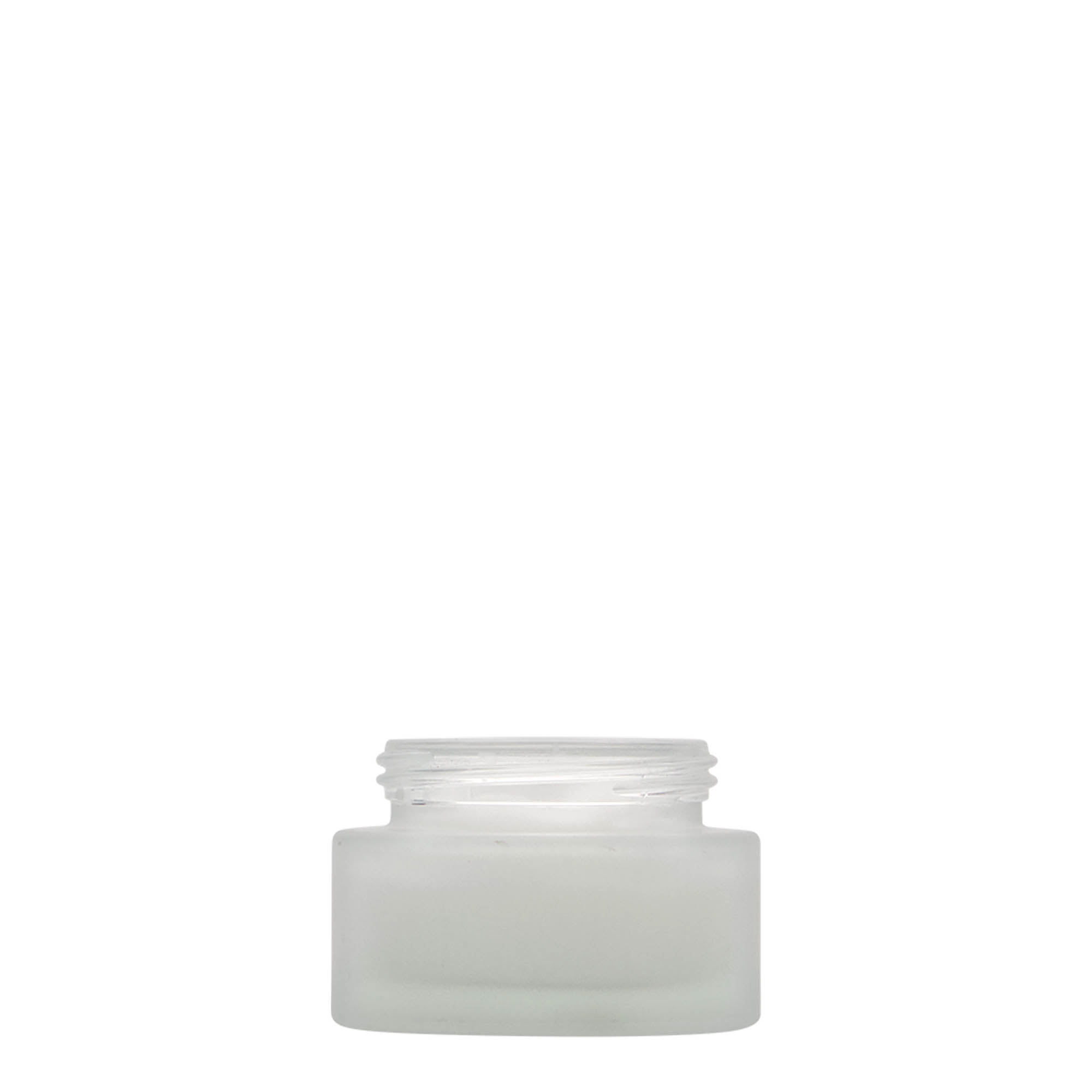 30 ml jar ‘Platinum Edition’, glass, frosted, opening: screw cap