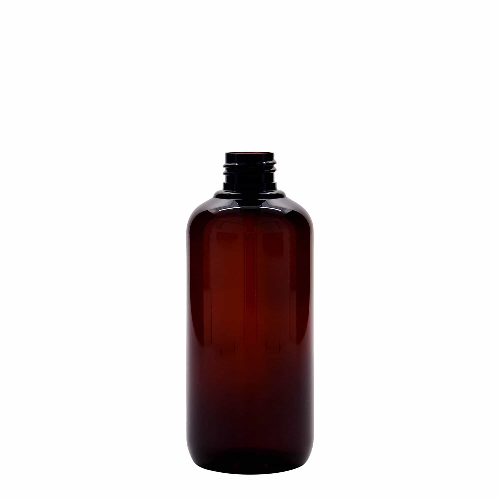 250 ml recycled plastic bottle 'Victor's Best', PCR, brown, closure: GPI 24/410
