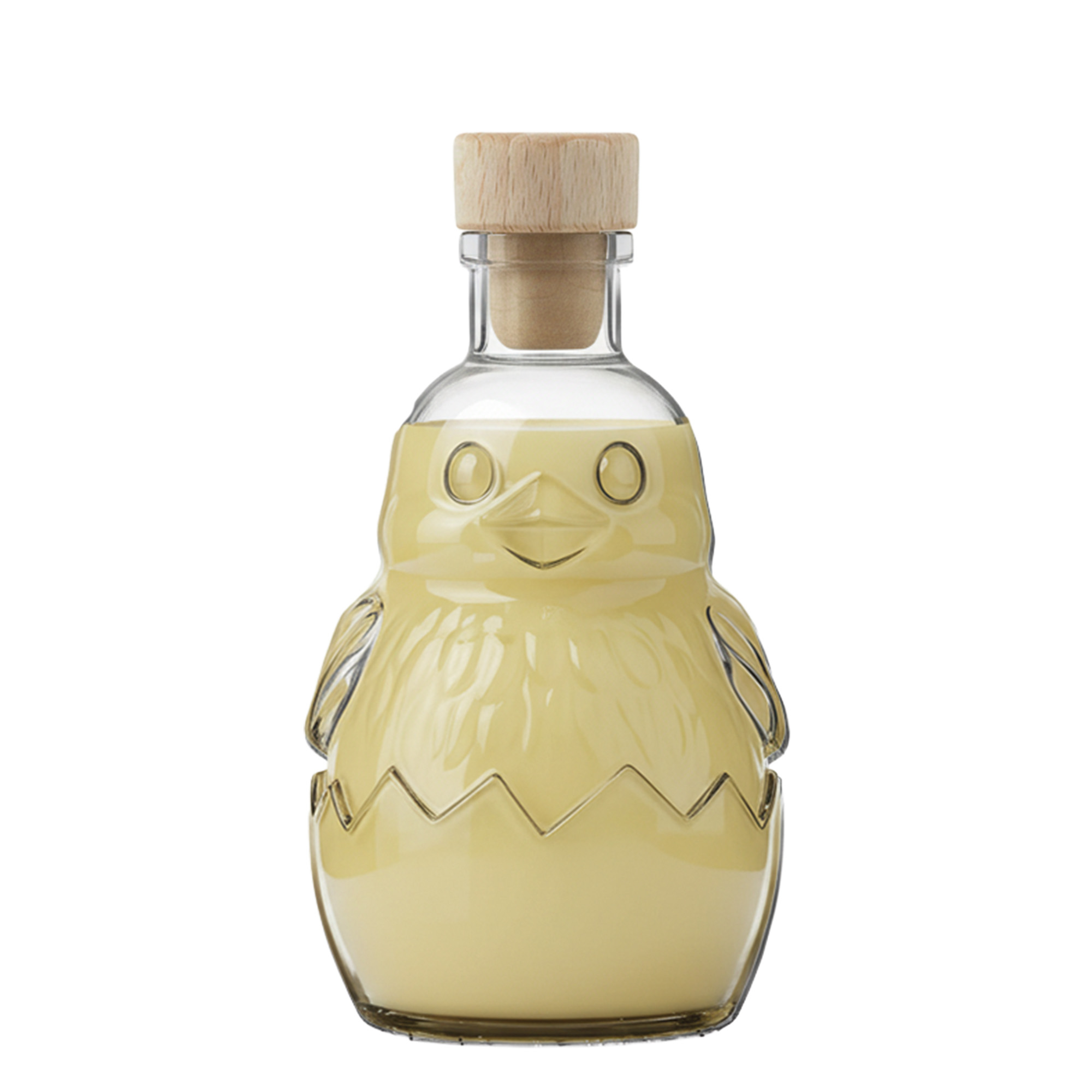 200 ml glass bottle ‘Chick’, opening: cork