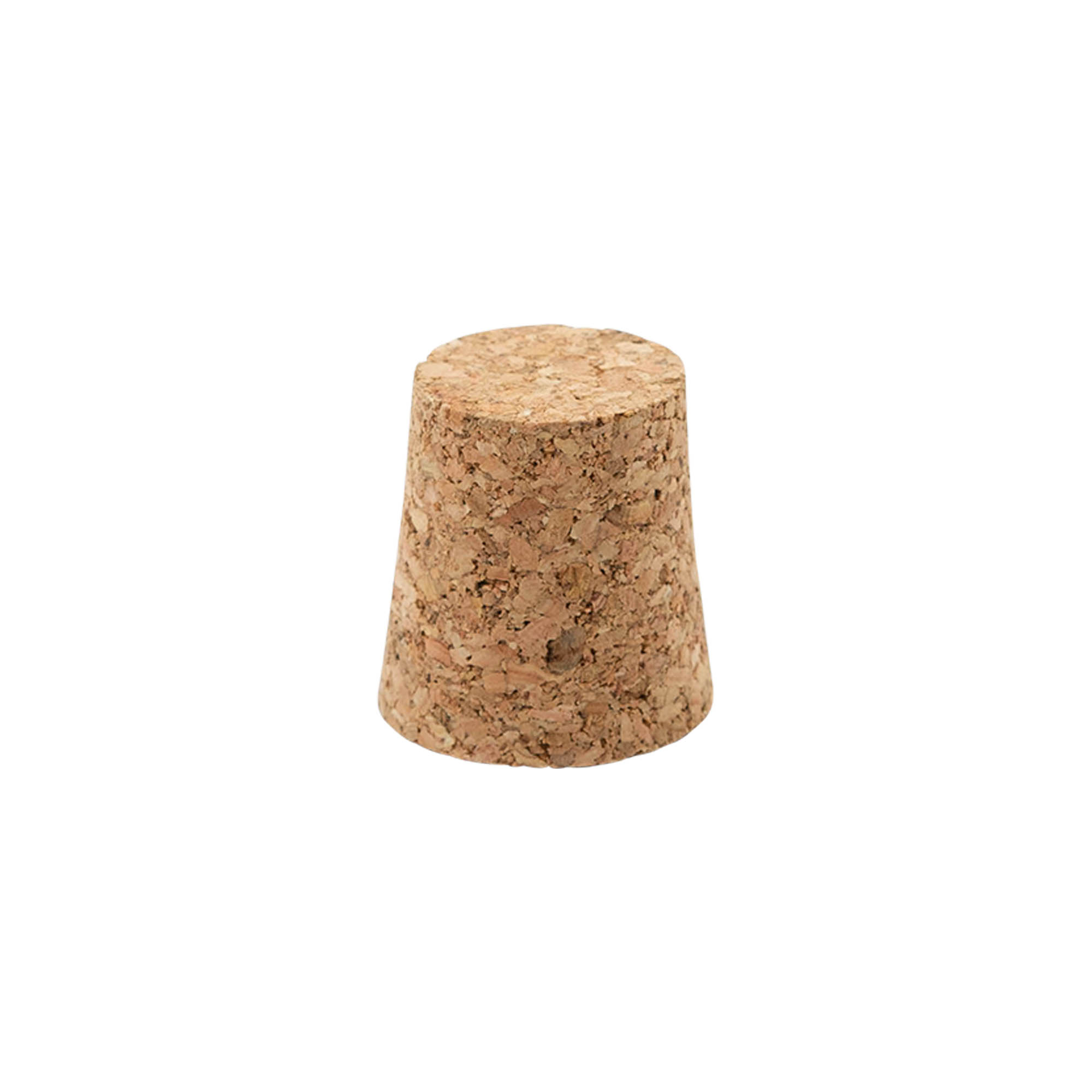 Tapered cork 21-26 x 27, press cork, beige, for opening: cork