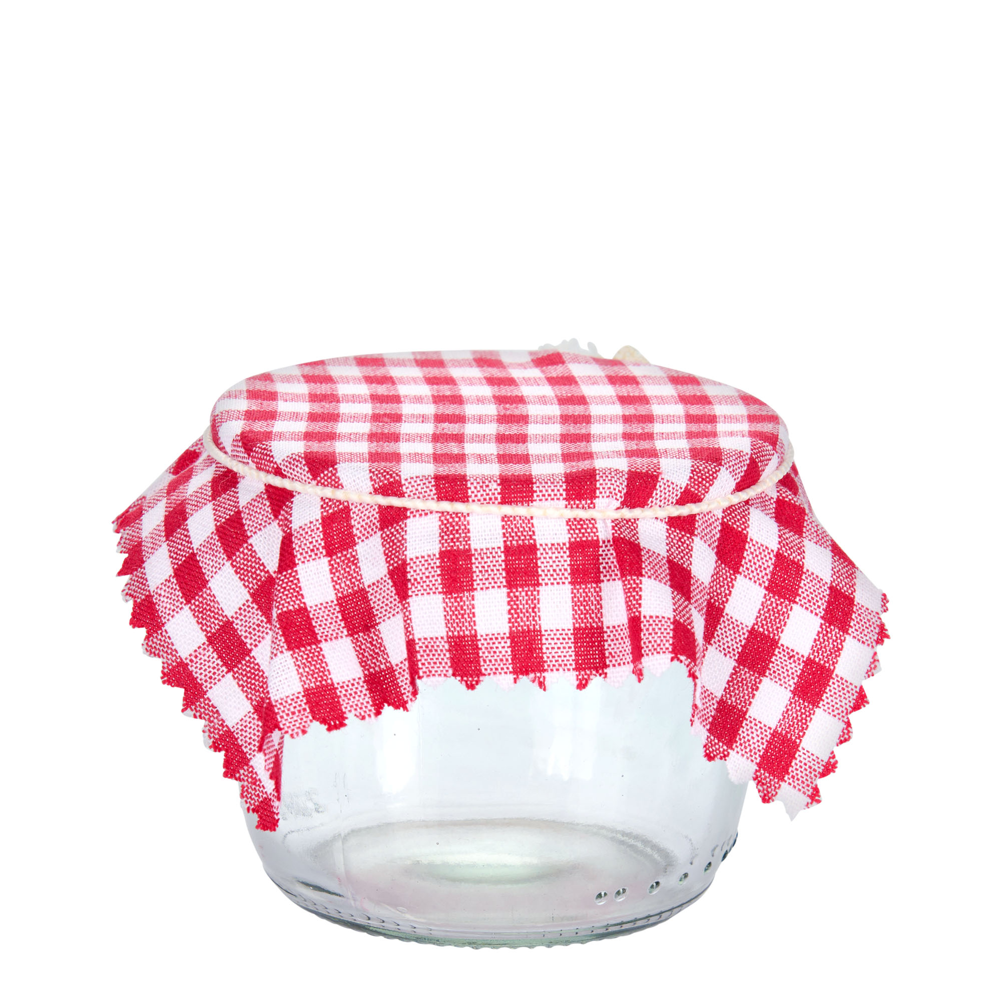 Checked fabric napkin 12x12, square, textile, red, opening: TO38-TO53