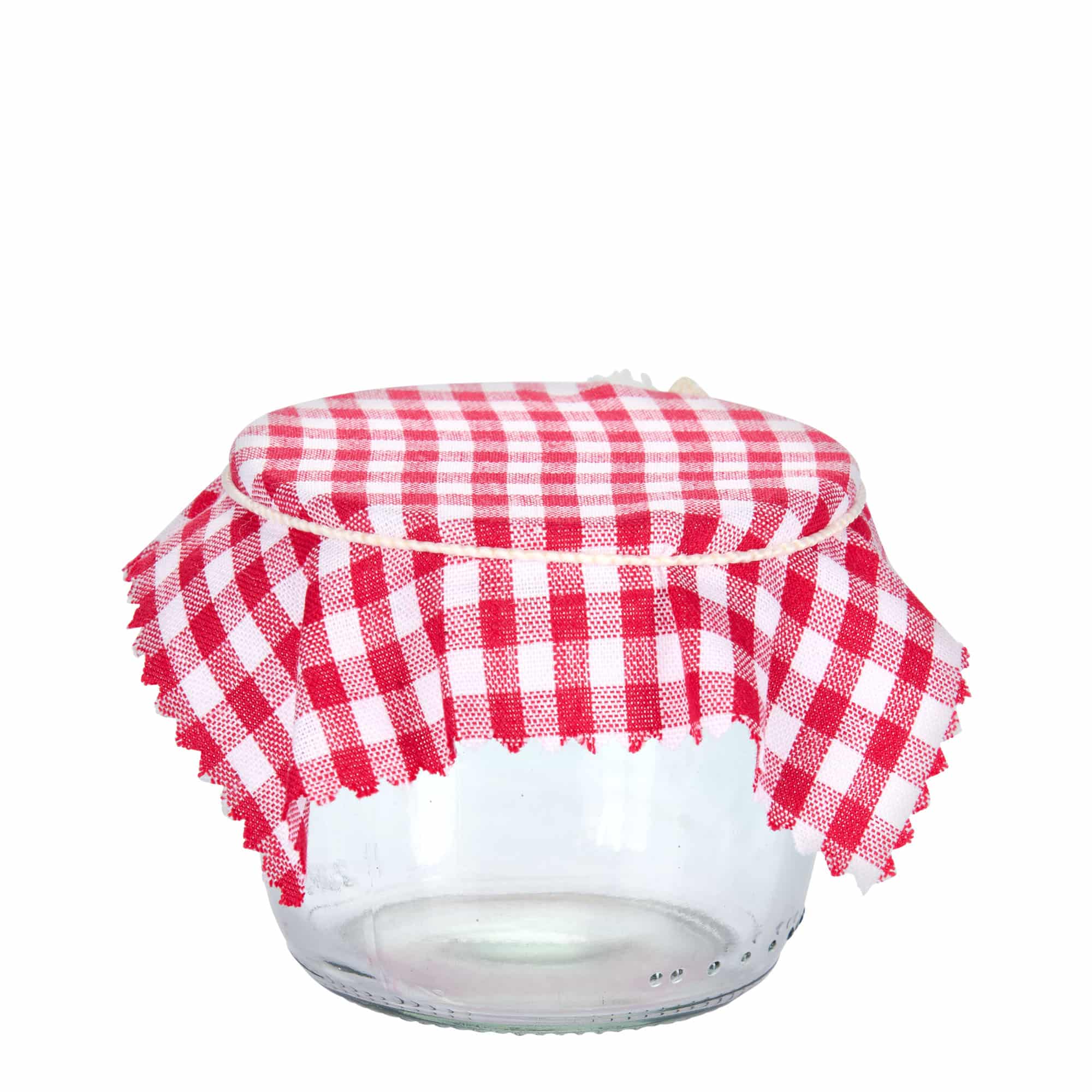 Checked fabric napkin 12x12, square, textile, red, opening: TO38-TO53