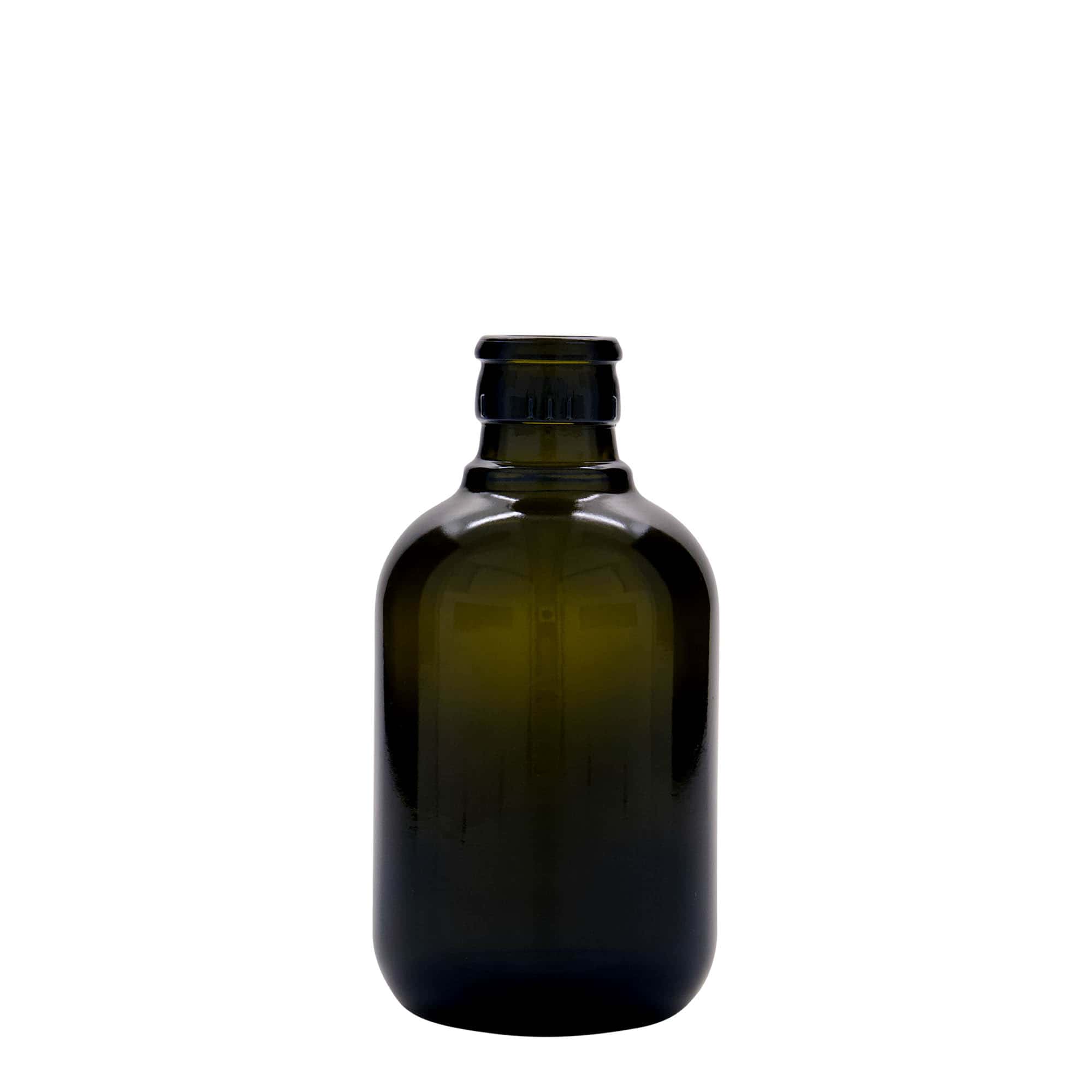 250 ml vinegar/oil bottle 'Biolio', glass, antique green, opening: DOP