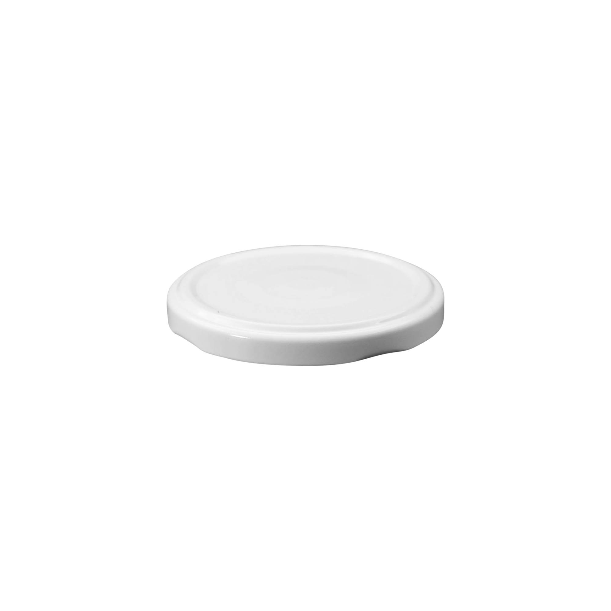 Twist-off lid, tinplate, white, for opening: TO 70 Twist-off lid, tinplate, white, for opening: TO 70