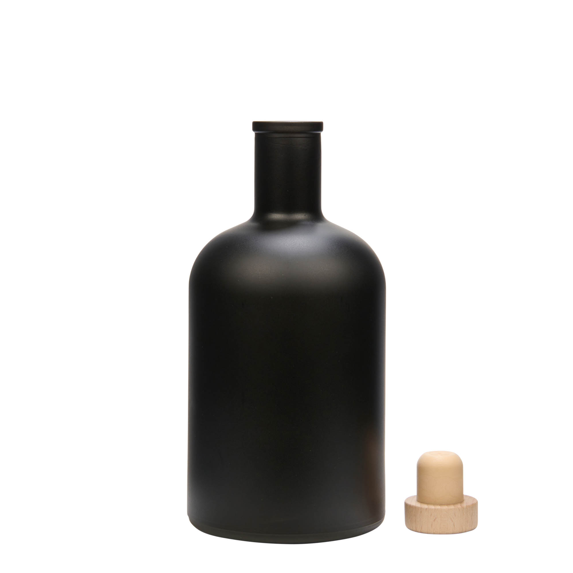 700 ml glass bottle 'Gerardino', black, opening: cork 700 ml glass bottle 'Gerardino', black, opening: cork