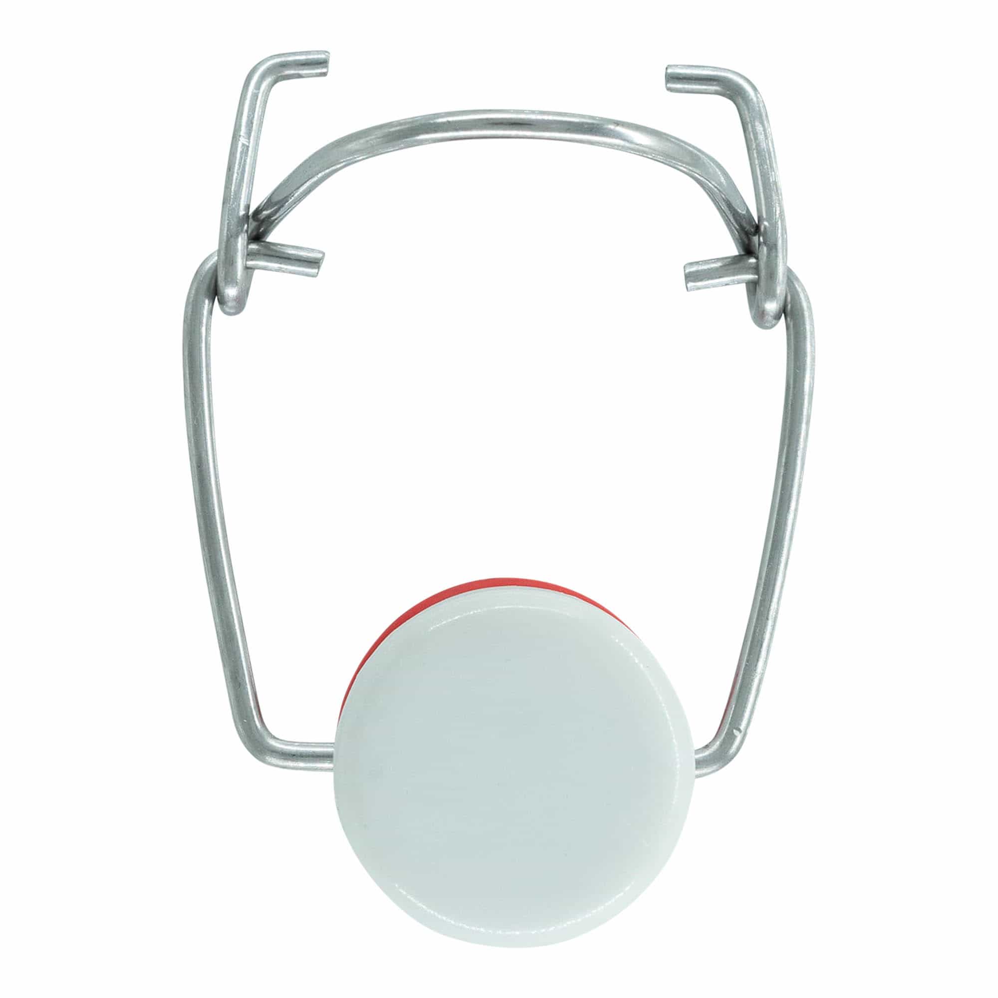 Toggle clasp special size, plastic, red-white