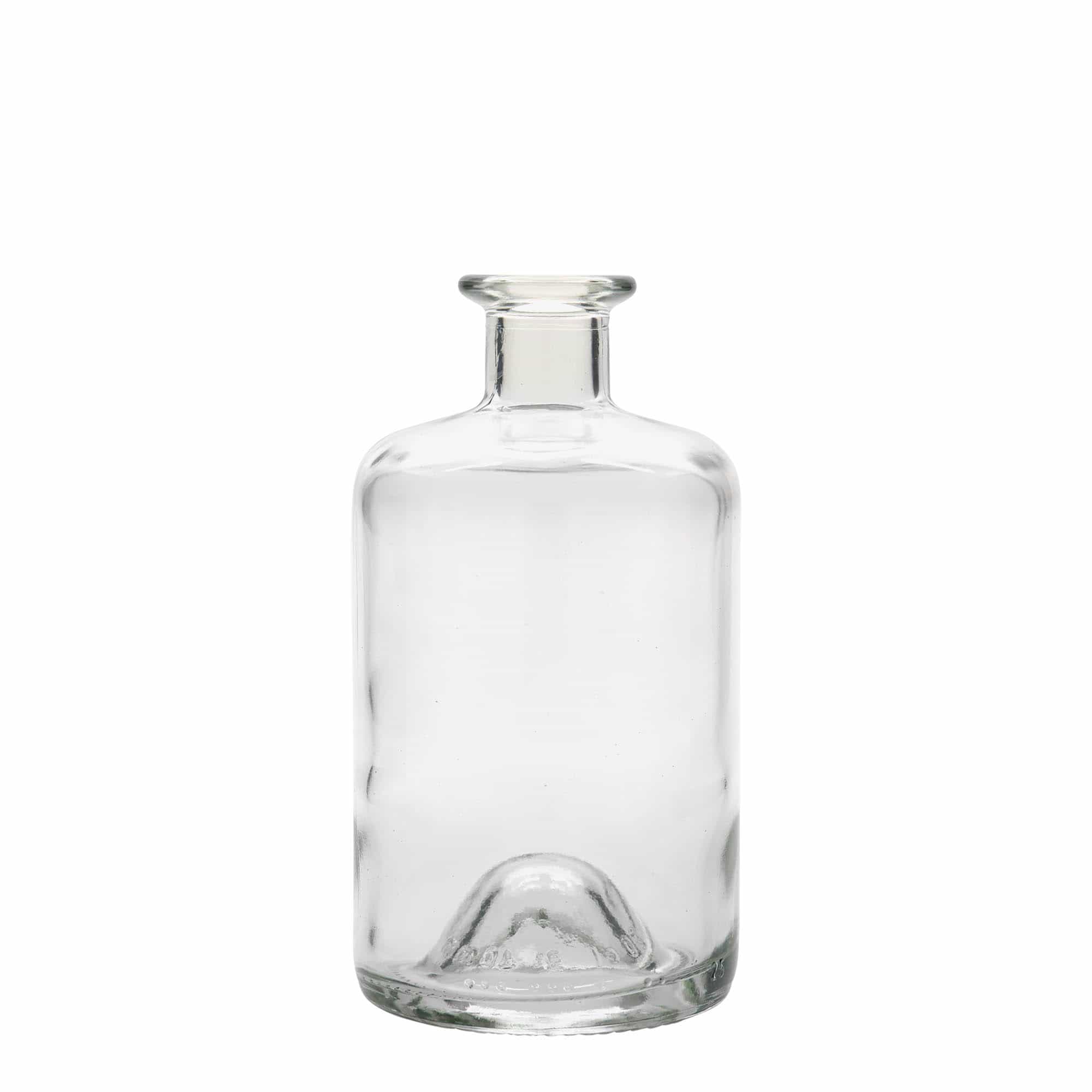 500 ml glass bottle apothecary, opening: cork