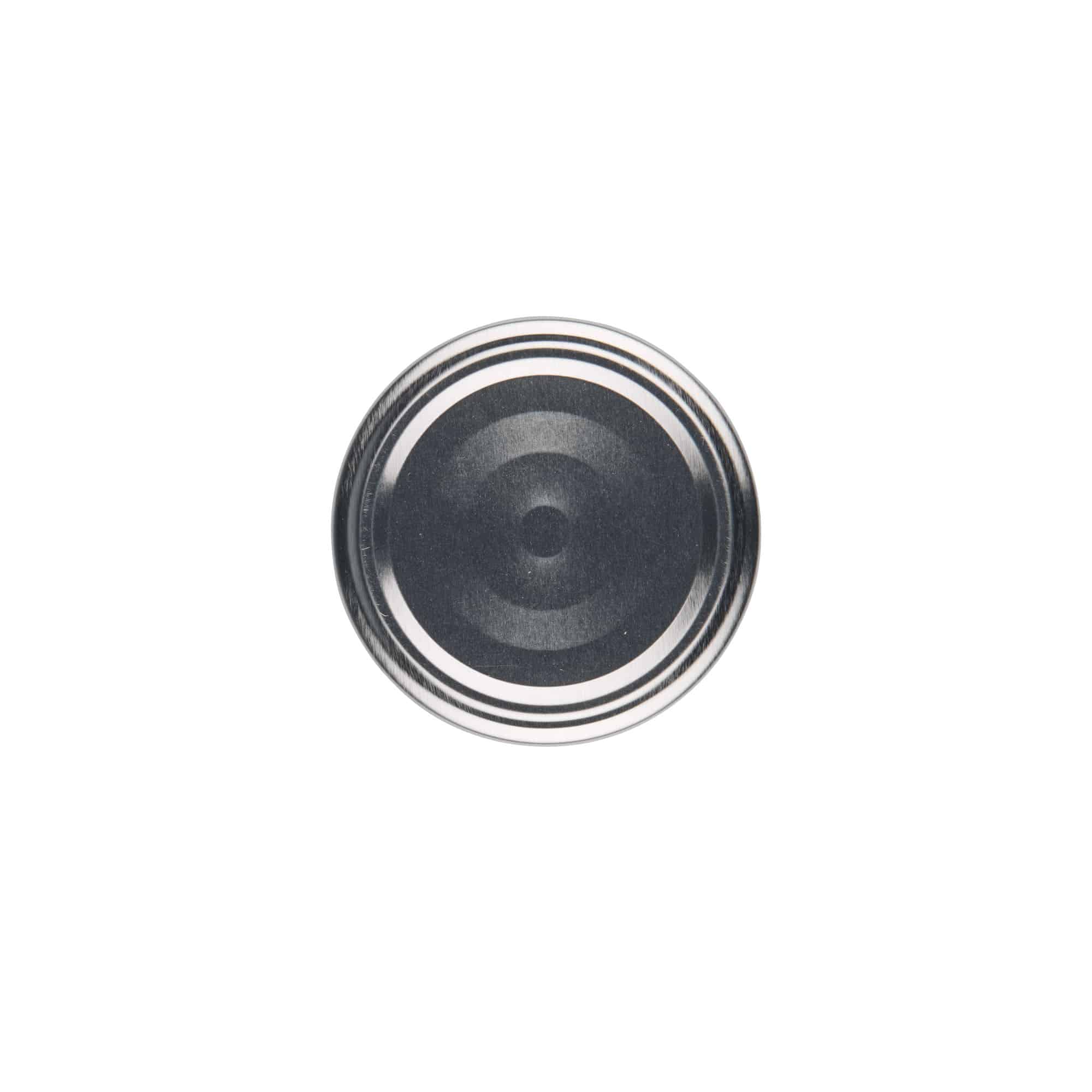 Twist-off lid, tinplate, silver, for opening: TO 58