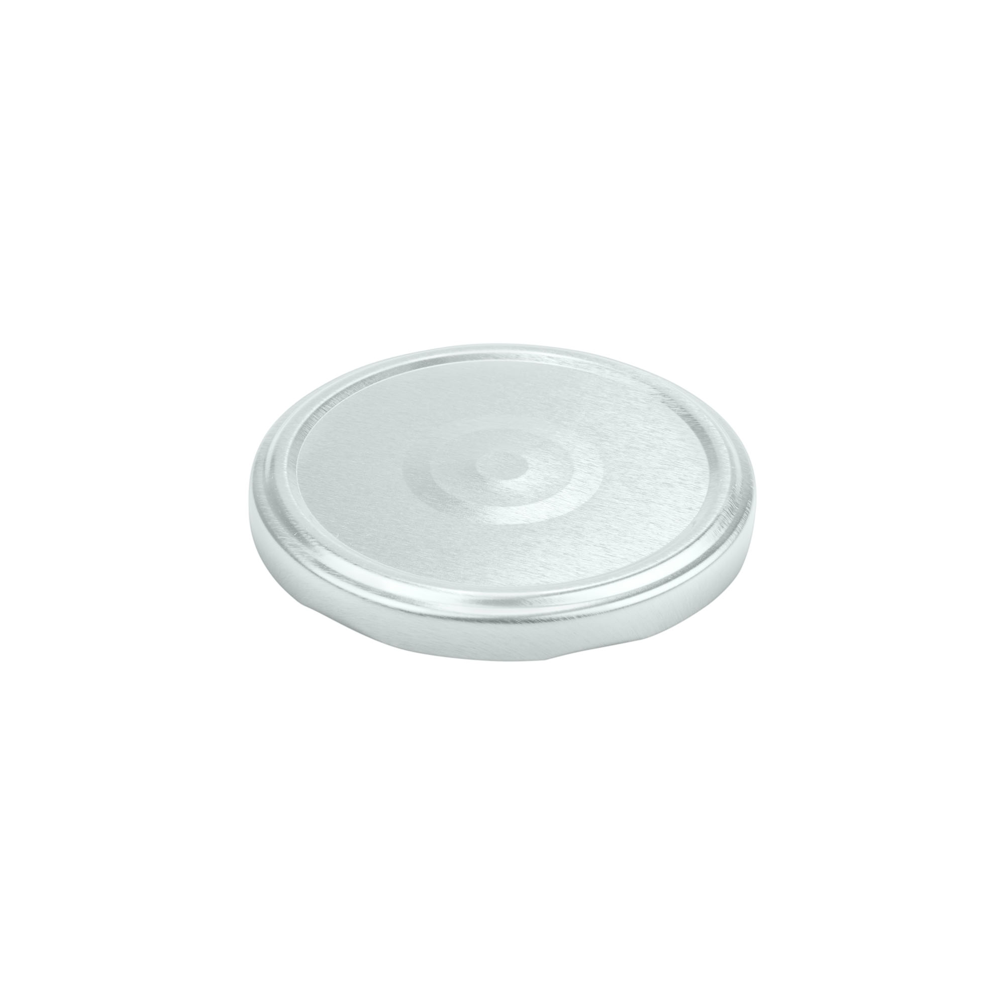 Twist-off lid, tinplate, silver, for opening: TO 82 Twist-off lid, tinplate, silver, for opening: TO 82