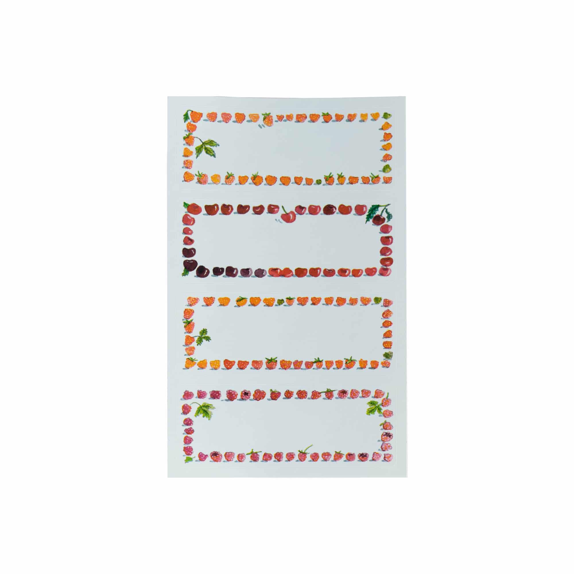 Zweckform Labels 'Fruit Frame', rectangular, paper, multicoloured