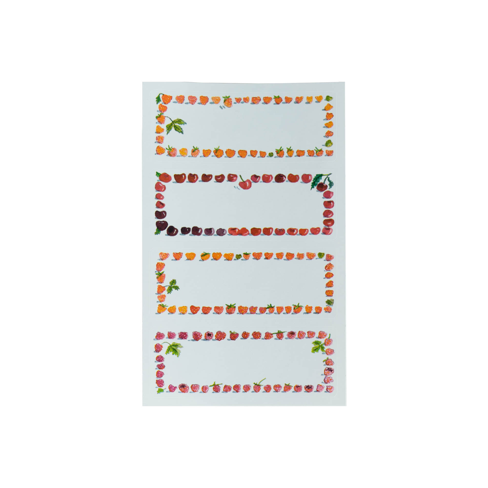 Zweckform Labels ‘Fruit Frame’, rectangular, paper, multicoloured