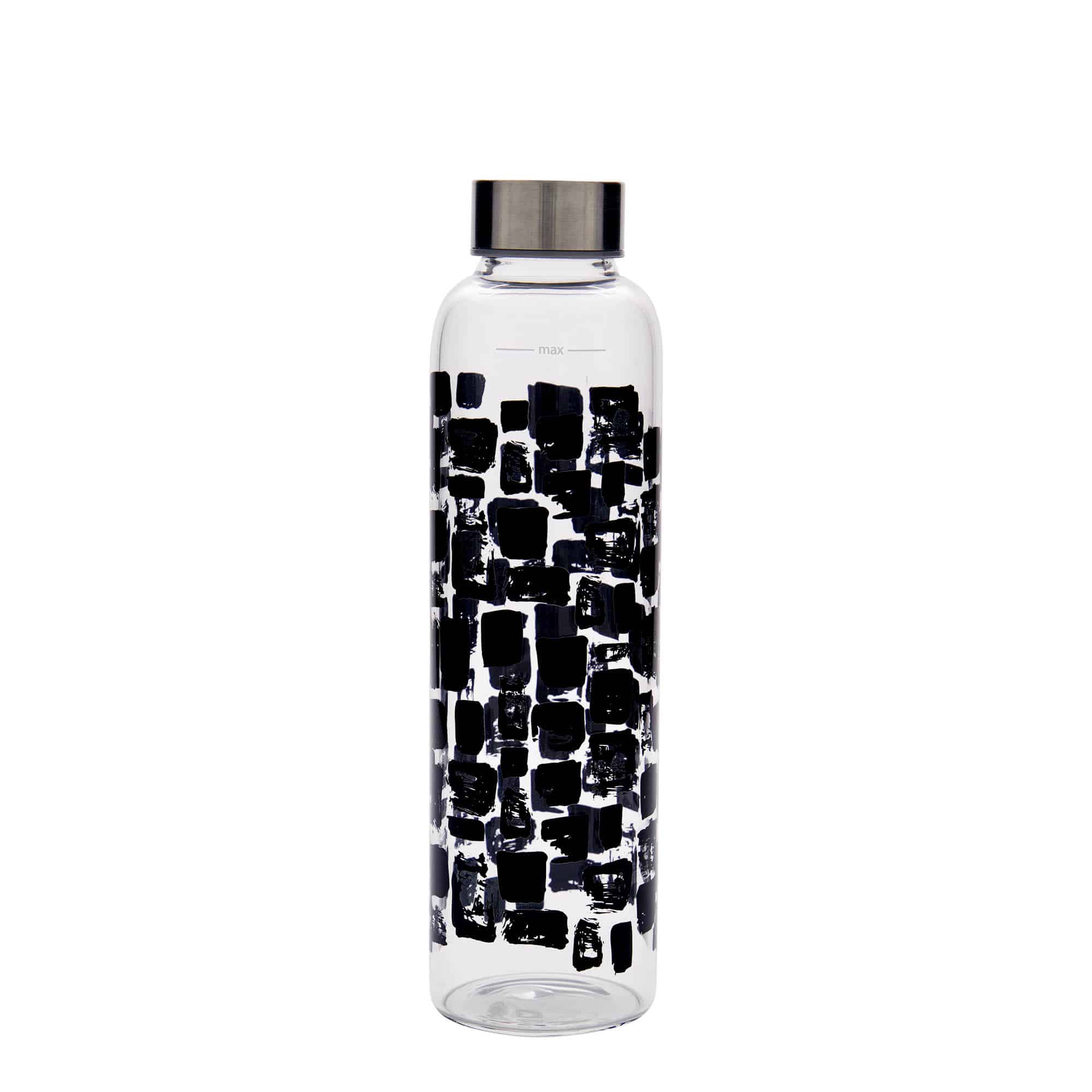 500 ml drinking bottle 'Perseus - Black Rectangles', opening: screw cap