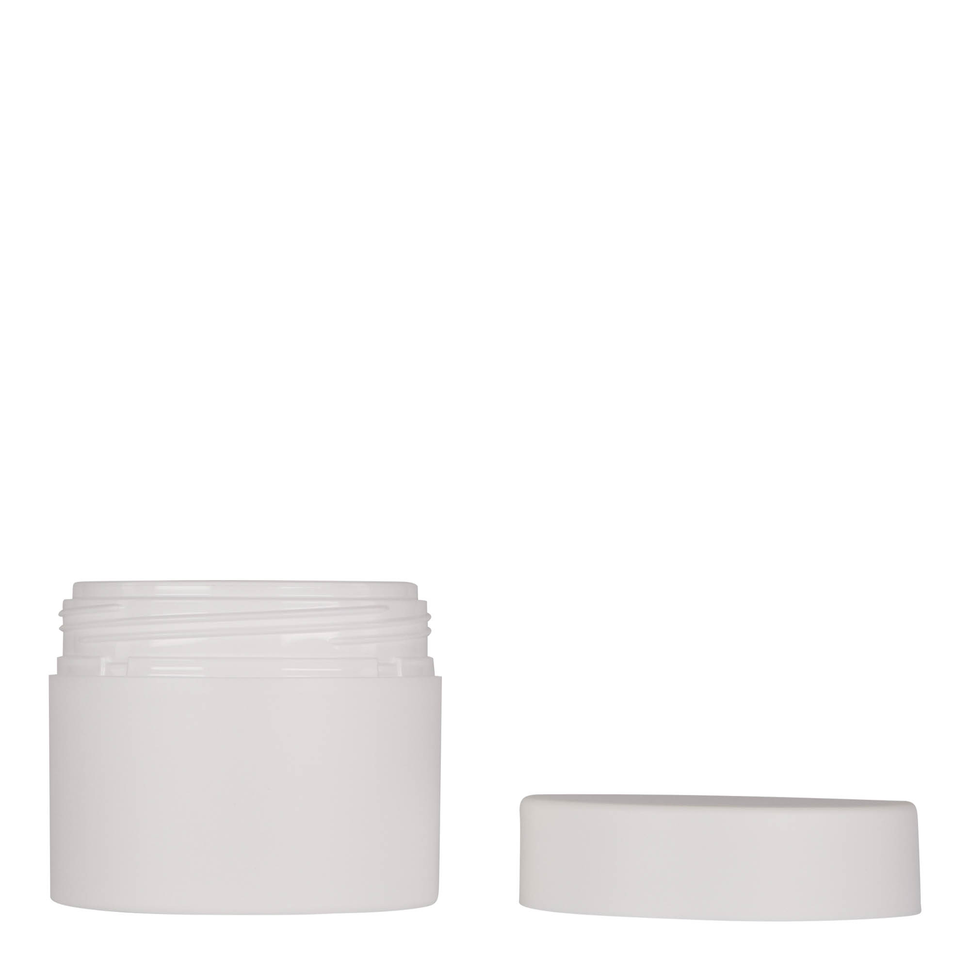 100 ml plastic jar 'Antonella', PP, white, opening: screw cap