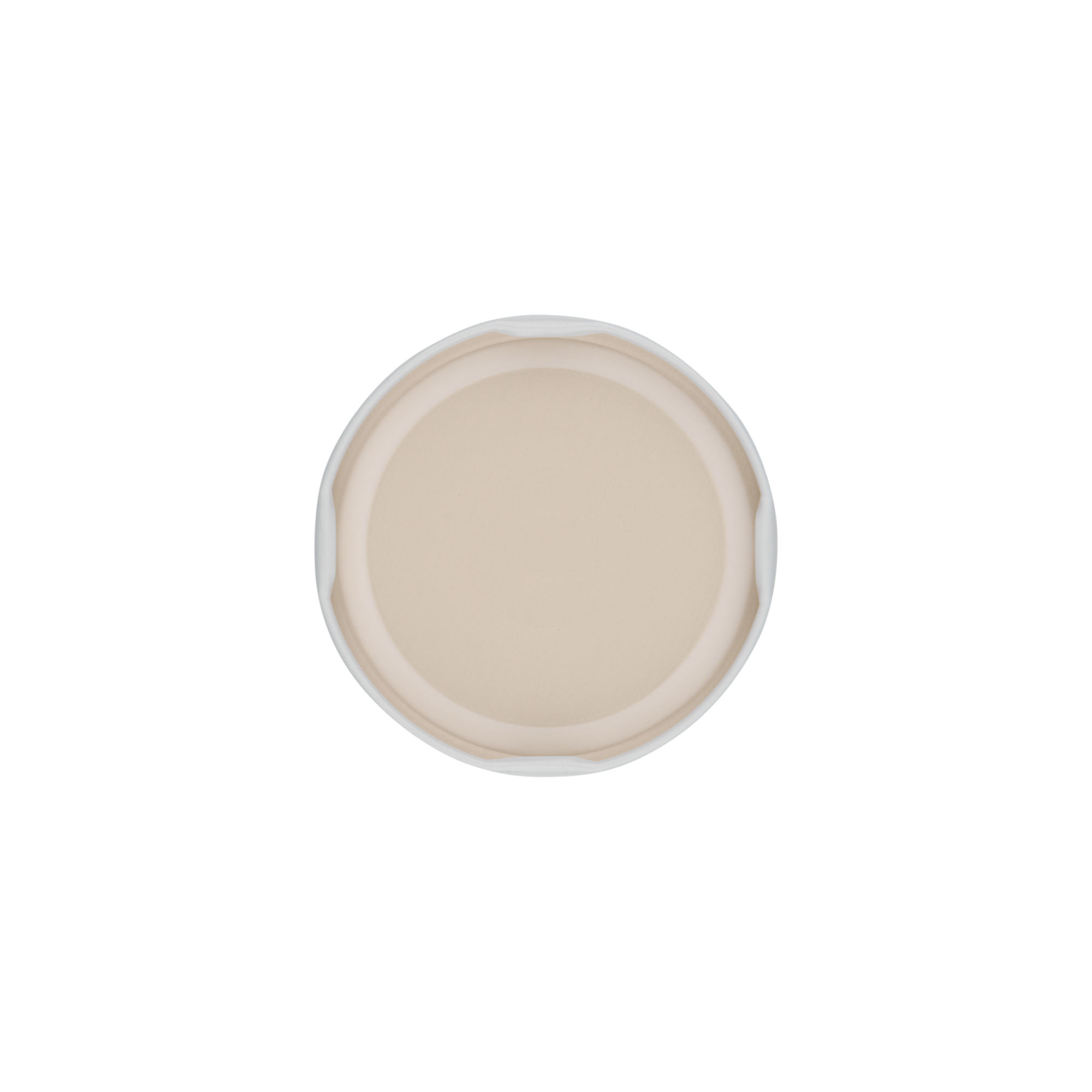 Twist-off lid, tinplate, white, for opening: TO 66 Twist-off lid, tinplate, white, for opening: TO 66