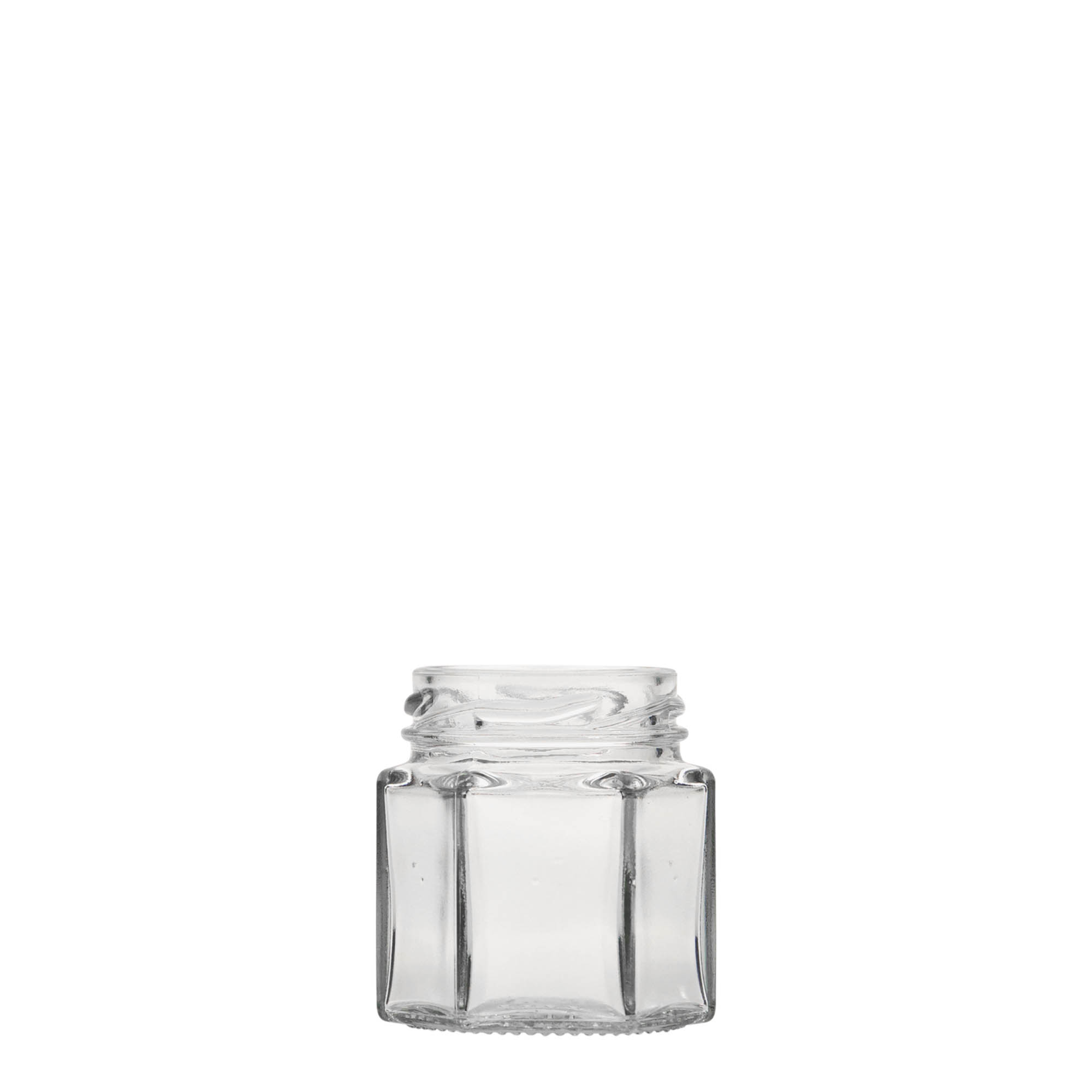 47 ml hexagonal glass, opening: twist-off (TO 43) 47 ml hexagonal glass, opening: twist-off (TO 43)