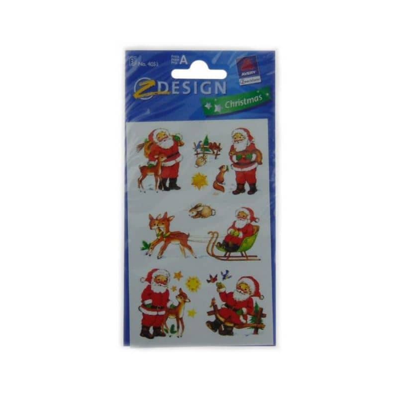 Themed stickers 'Santa Claus', paper, multicolour