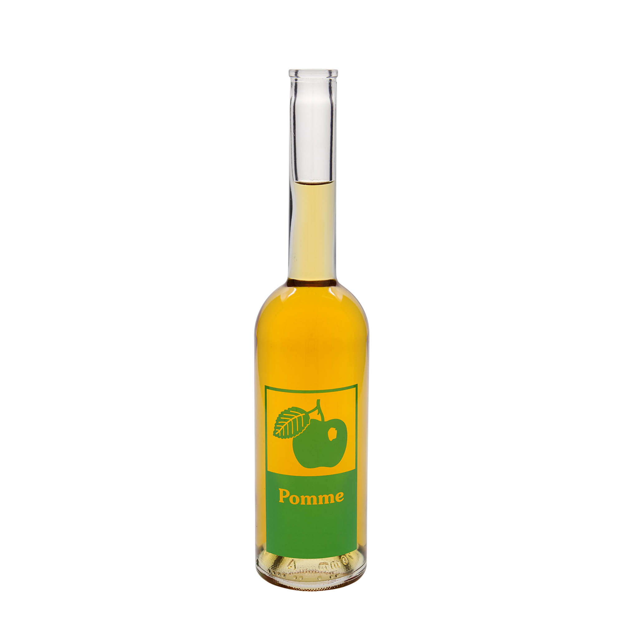 500 ml glass bottle 'Opera', design: apple, opening: cork 500 ml glass bottle 'Opera', design: apple, opening: cork
