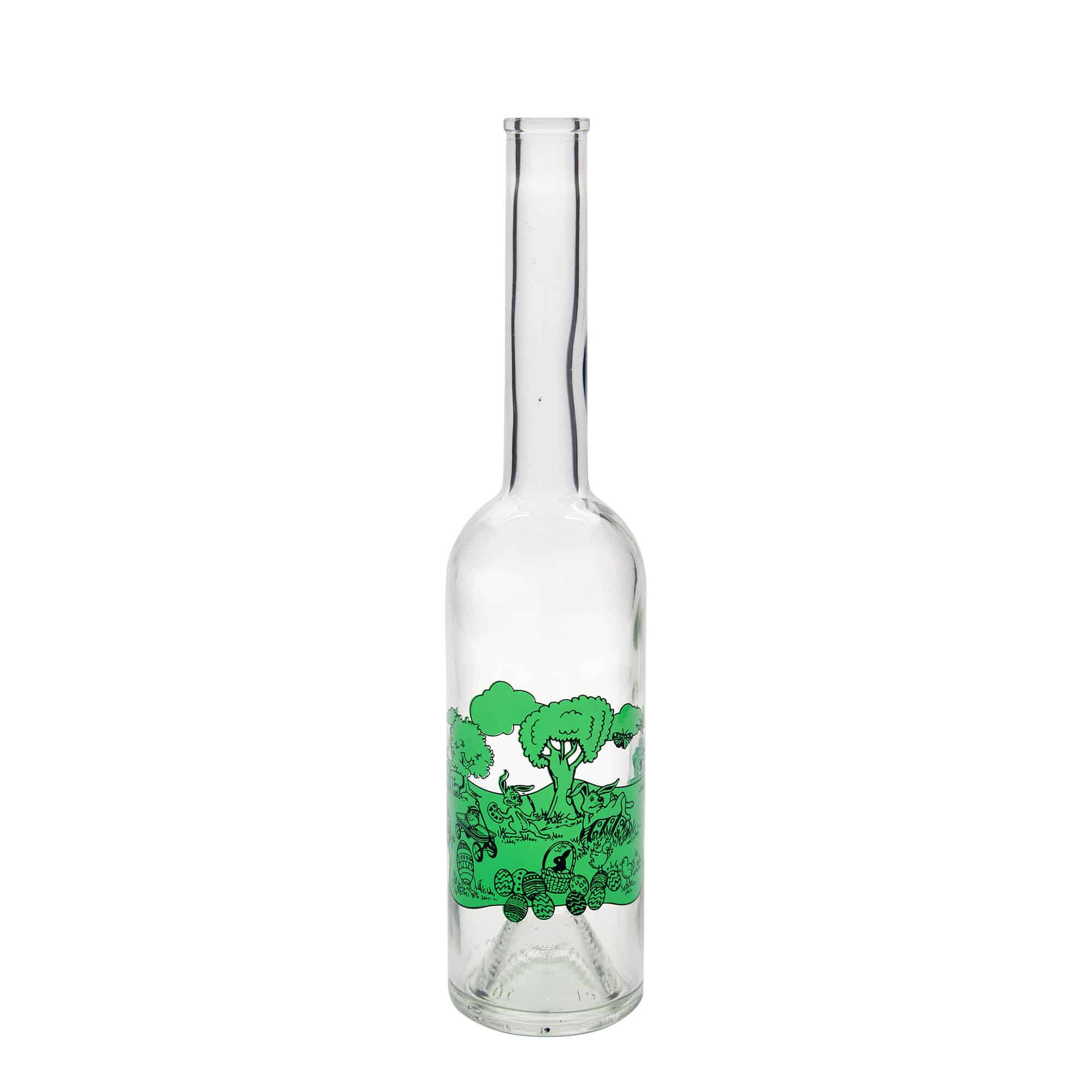 500 ml glass bottle 'Opera', design: Happy Easter, opening: cork 500 ml glass bottle 'Opera', design: Happy Easter, opening: cork