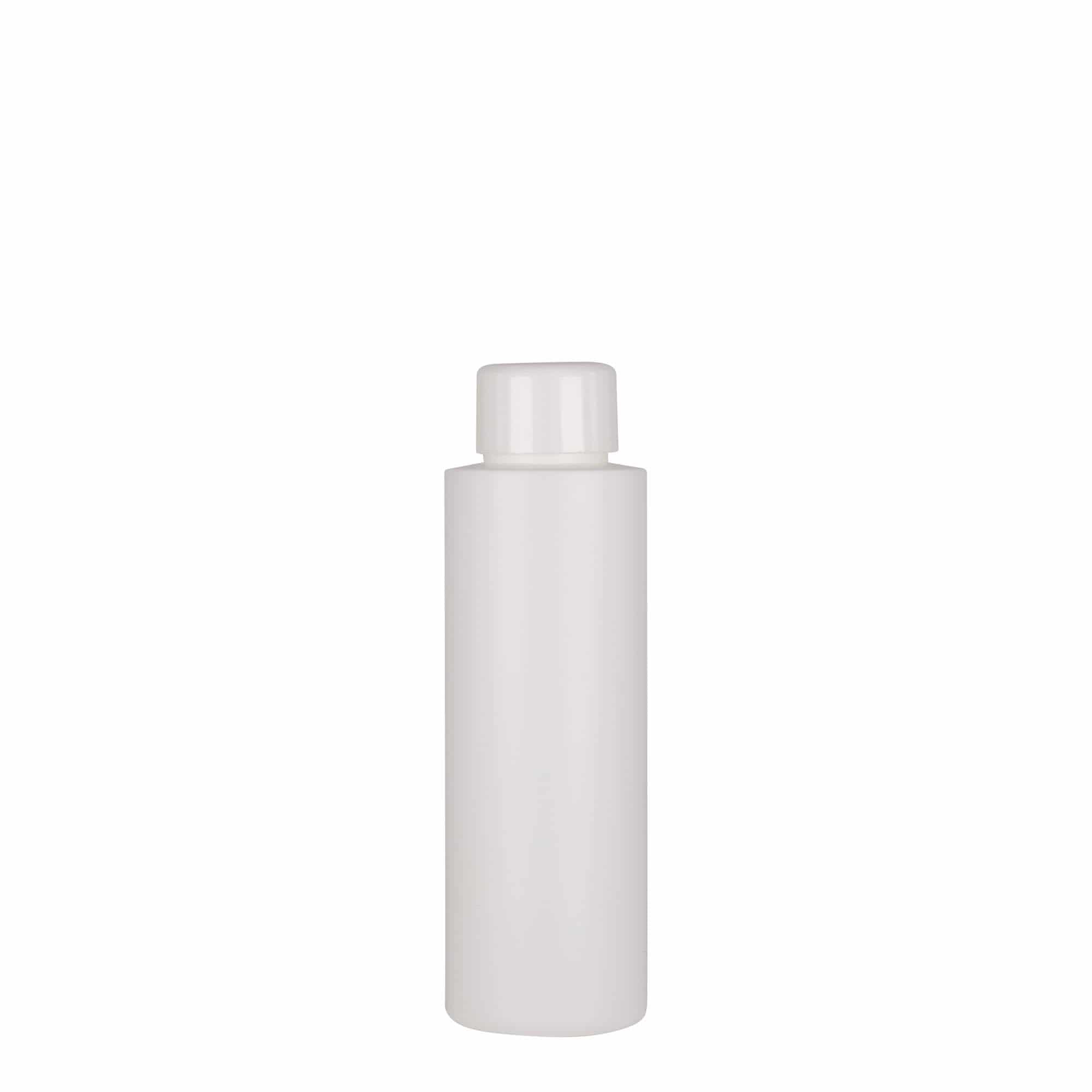100 ml plastic bottle 'Pipe', HDPE, white, opening: 24/410