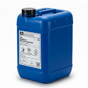 canister Product example: Blue canister with logo design