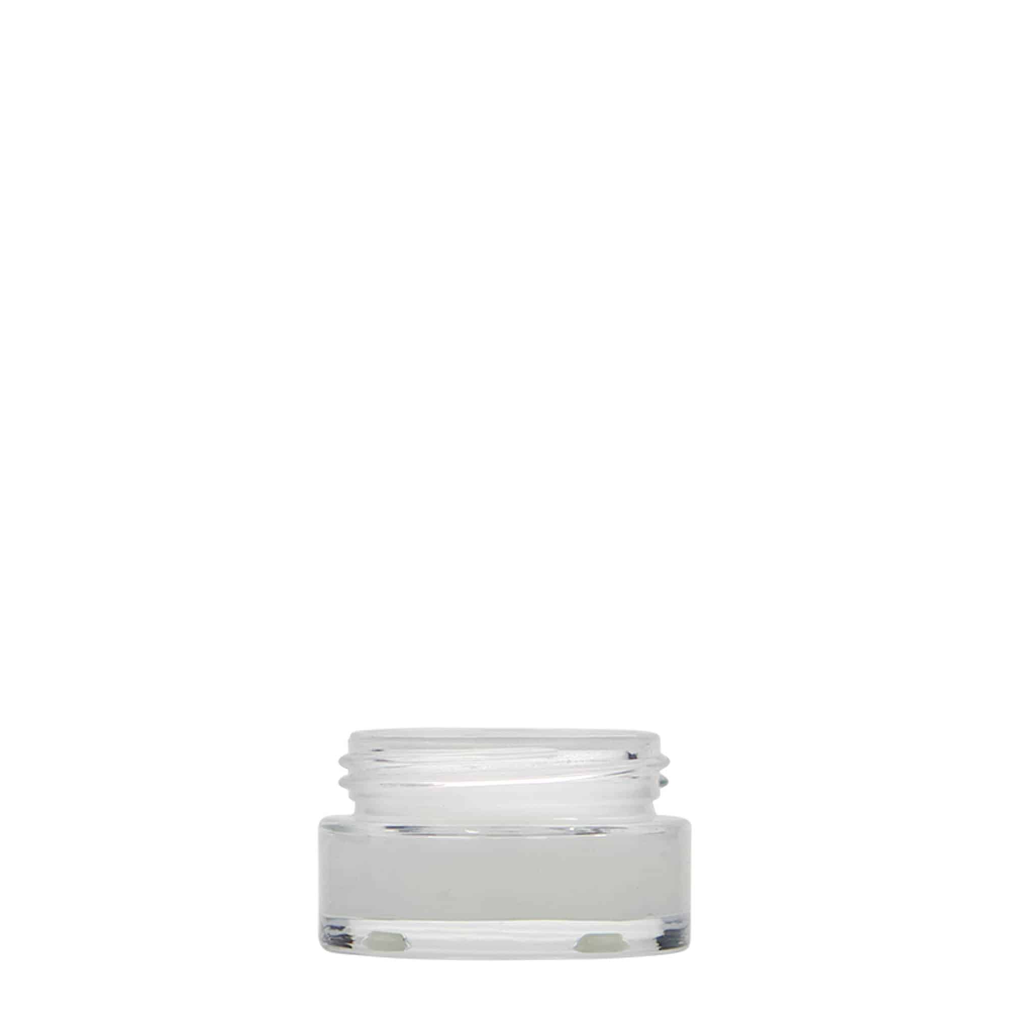 15 ml jar 'Clear Edition', glass, opening: screw cap