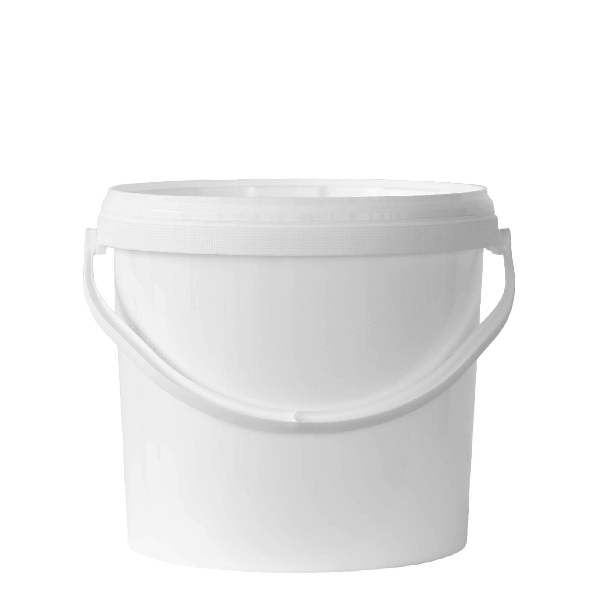 12.5 l bucket, PP plastic, white
