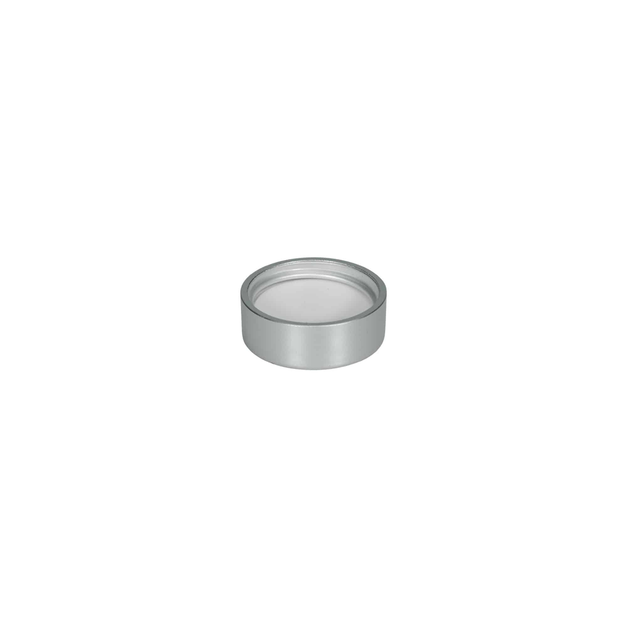 Screw cap, ABS plastic, matt silver, for opening: GPI 33/400