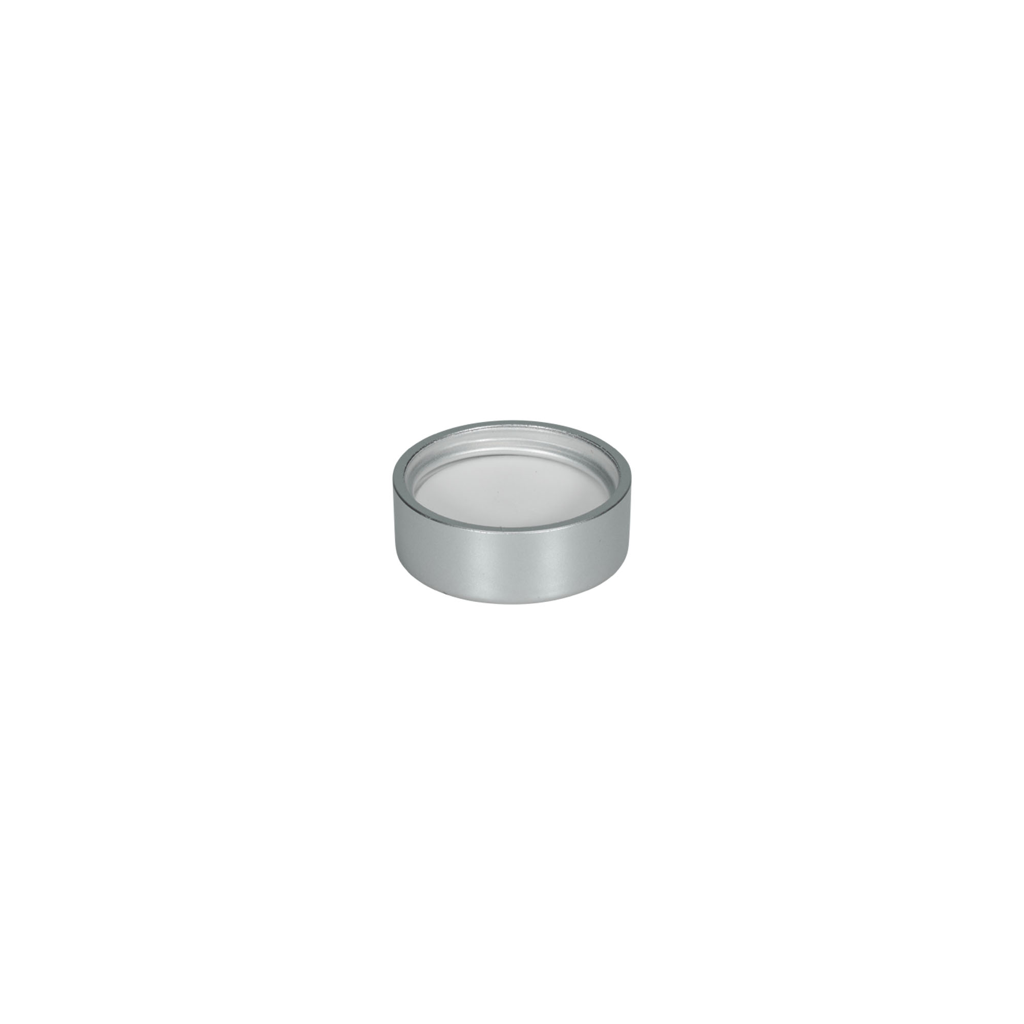 Screw cap, ABS plastic, matt silver, for opening: GPI 33/400 Screw cap, ABS plastic, matt silver, for opening: GPI 33/400