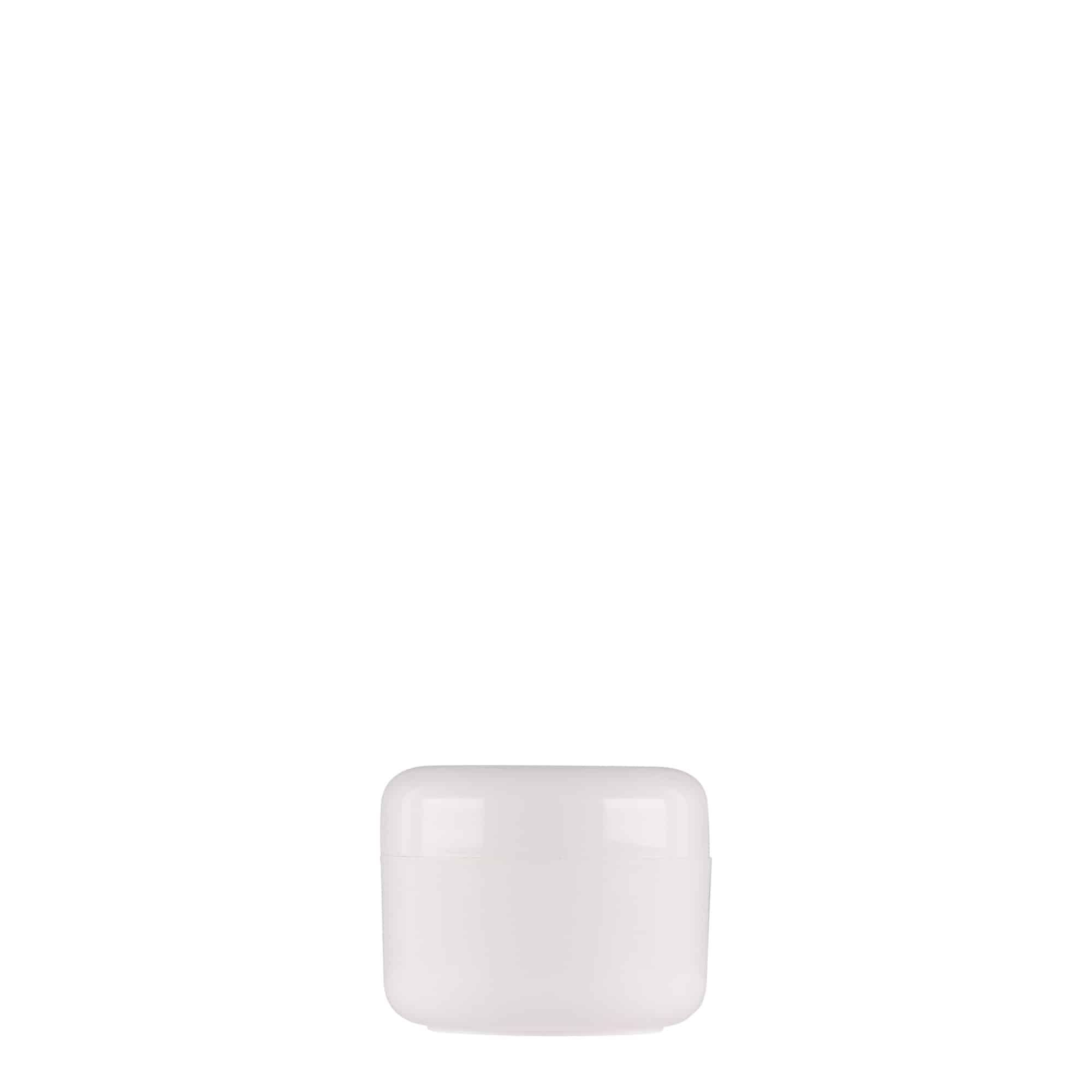 15 ml plastic jar ‘Bianca’, PP, white, opening: screw cap