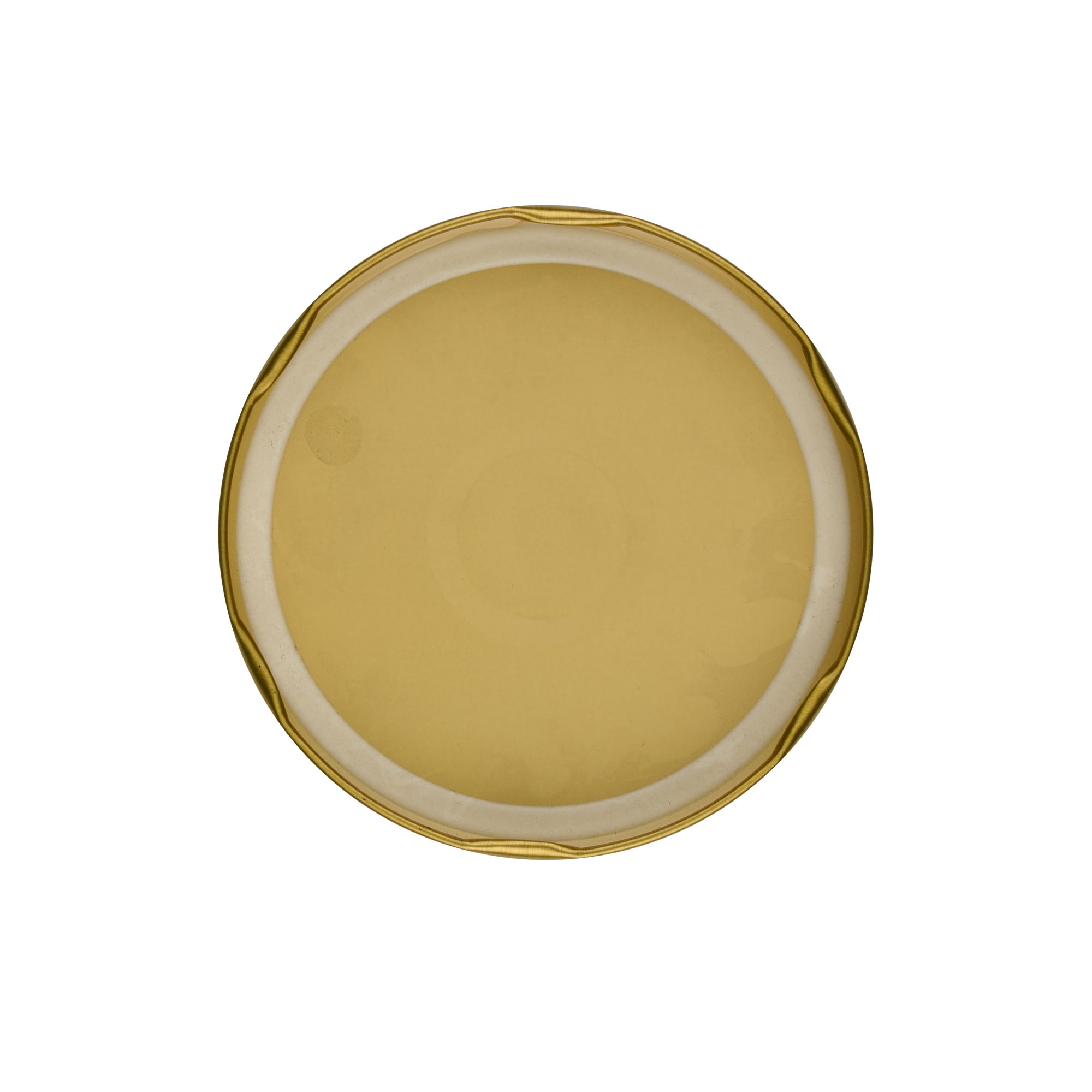 Twist-off lid, tinplate, gold, for opening: TO 100