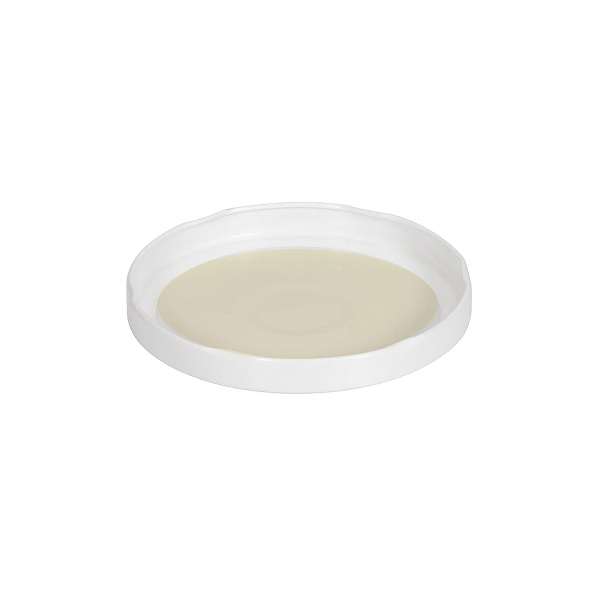 Twist-off lid, tinplate, white, for opening: TO 100 Twist-off lid, tinplate, white, for opening: TO 100